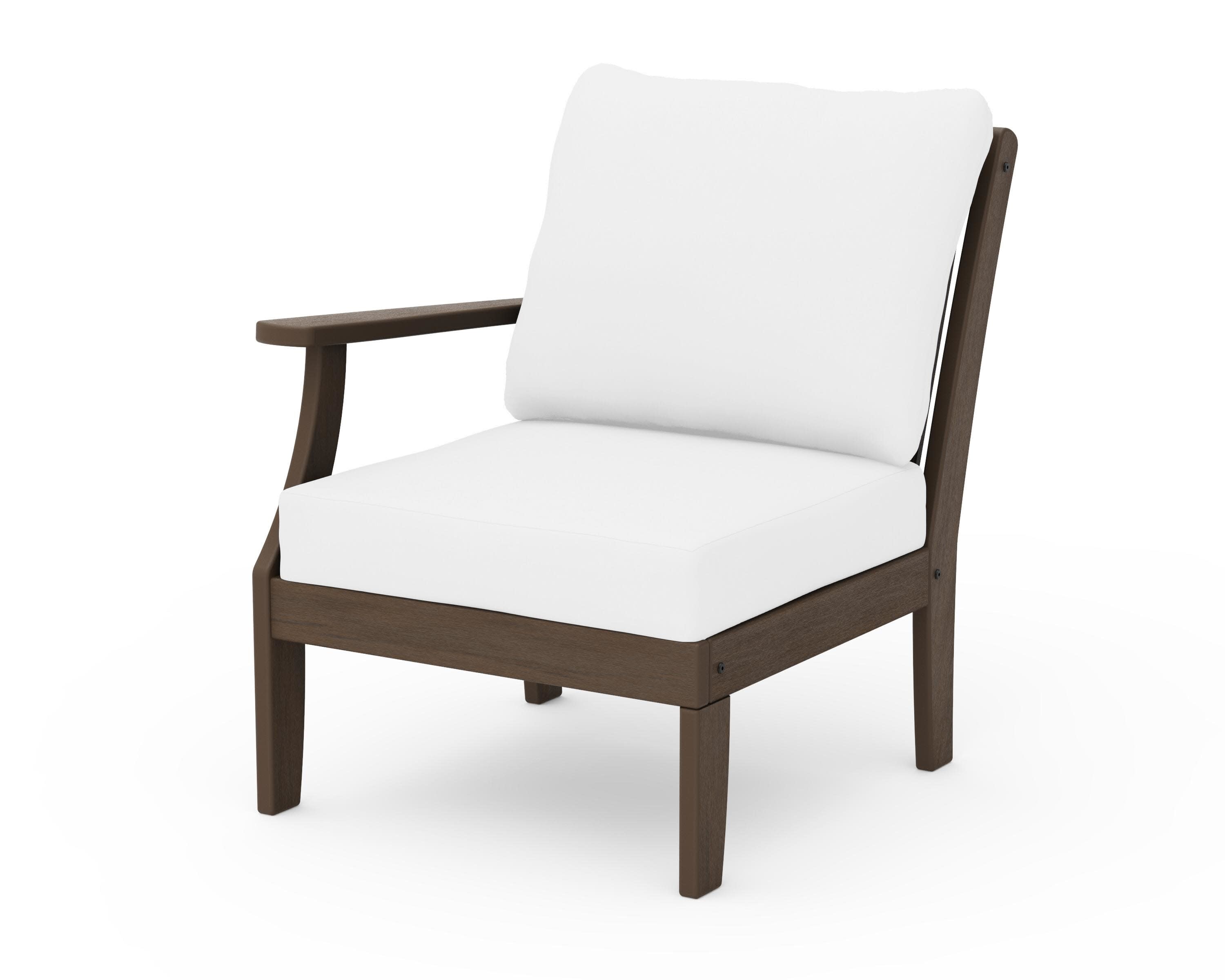 Braxton Modular Left Arm Chair in Kona / Natural
