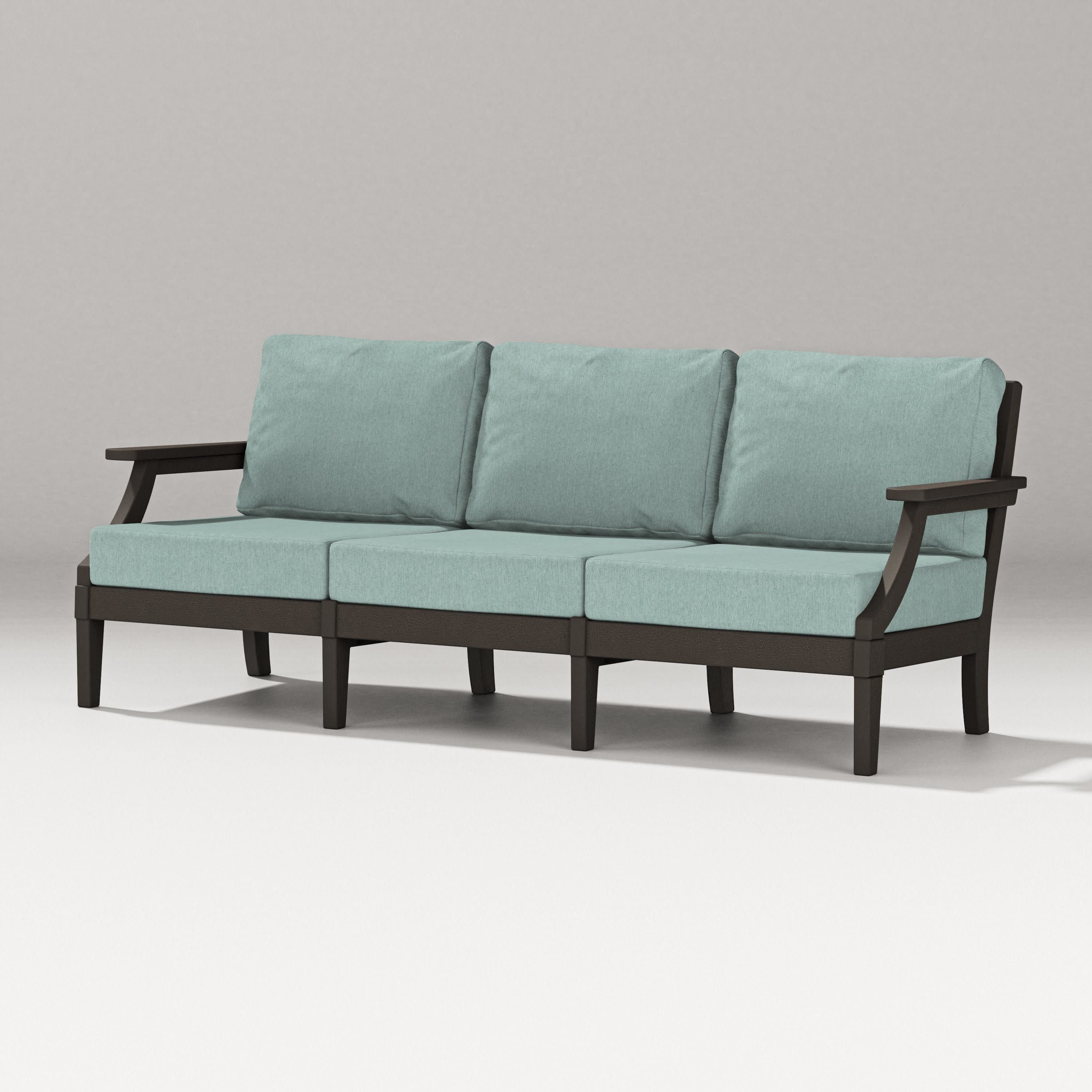 Estate Sofa in Vintage Coffee / Glacier Spa