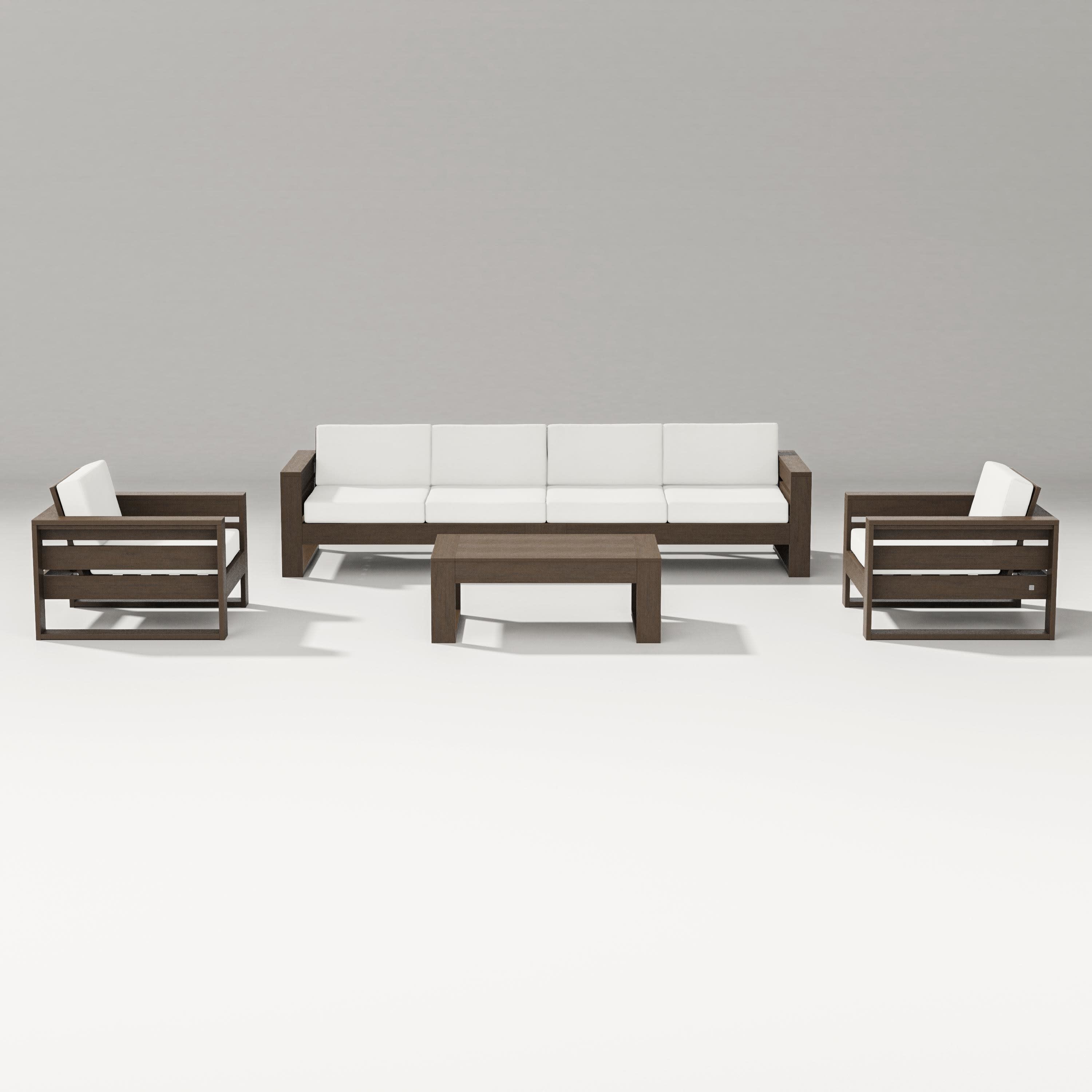 Latitude 5-Piece Lounge Sofa Set in Kona / Natural Linen