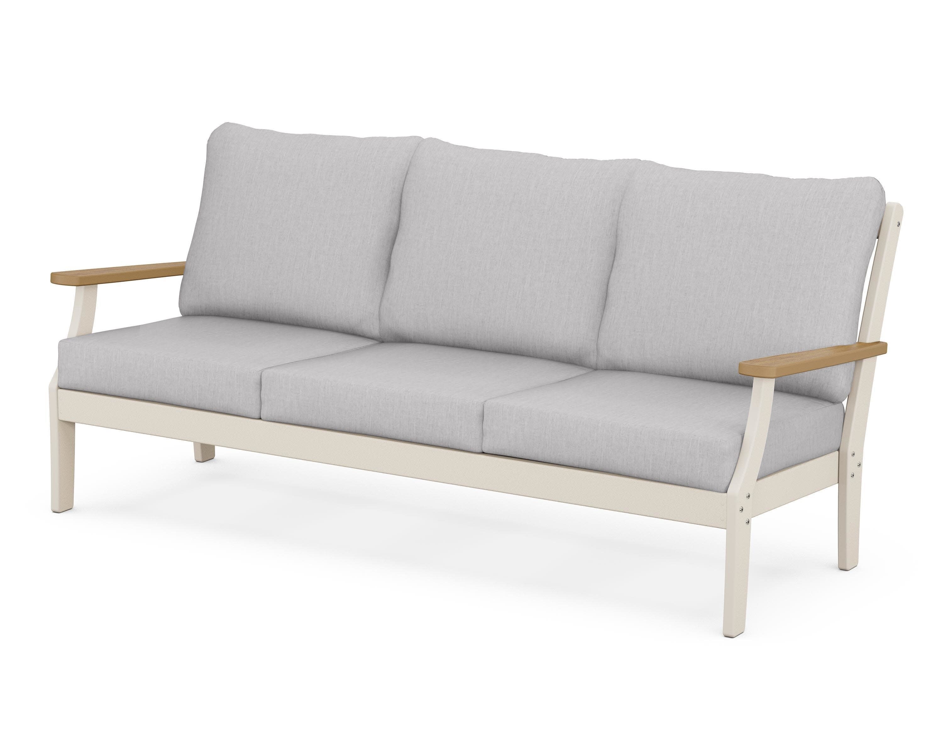 Braxton Deep Seating Sofa in Sand / Natural / Granite