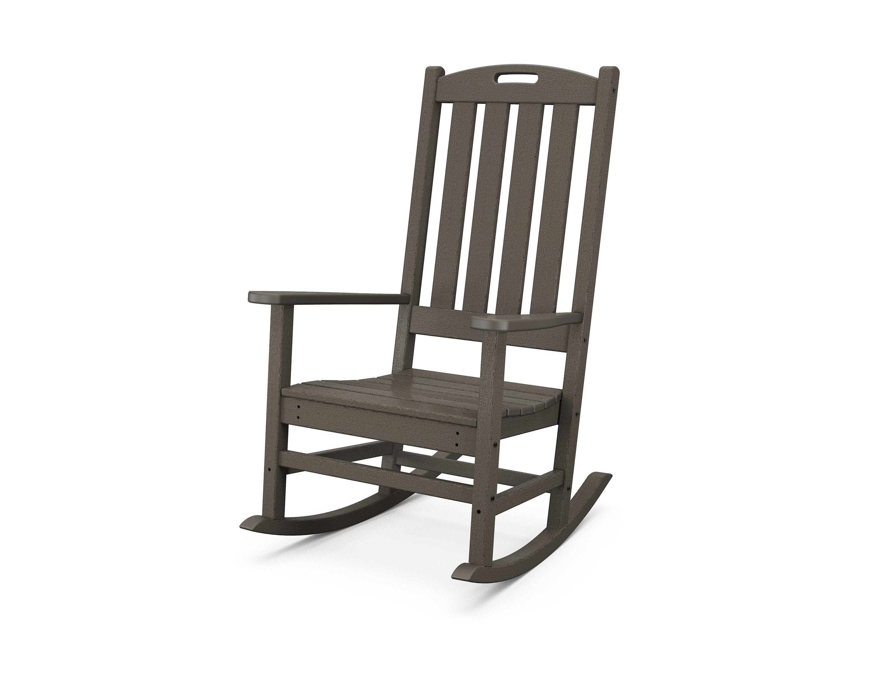 Nautical Porch Rocking Chair in Vintage Coffee