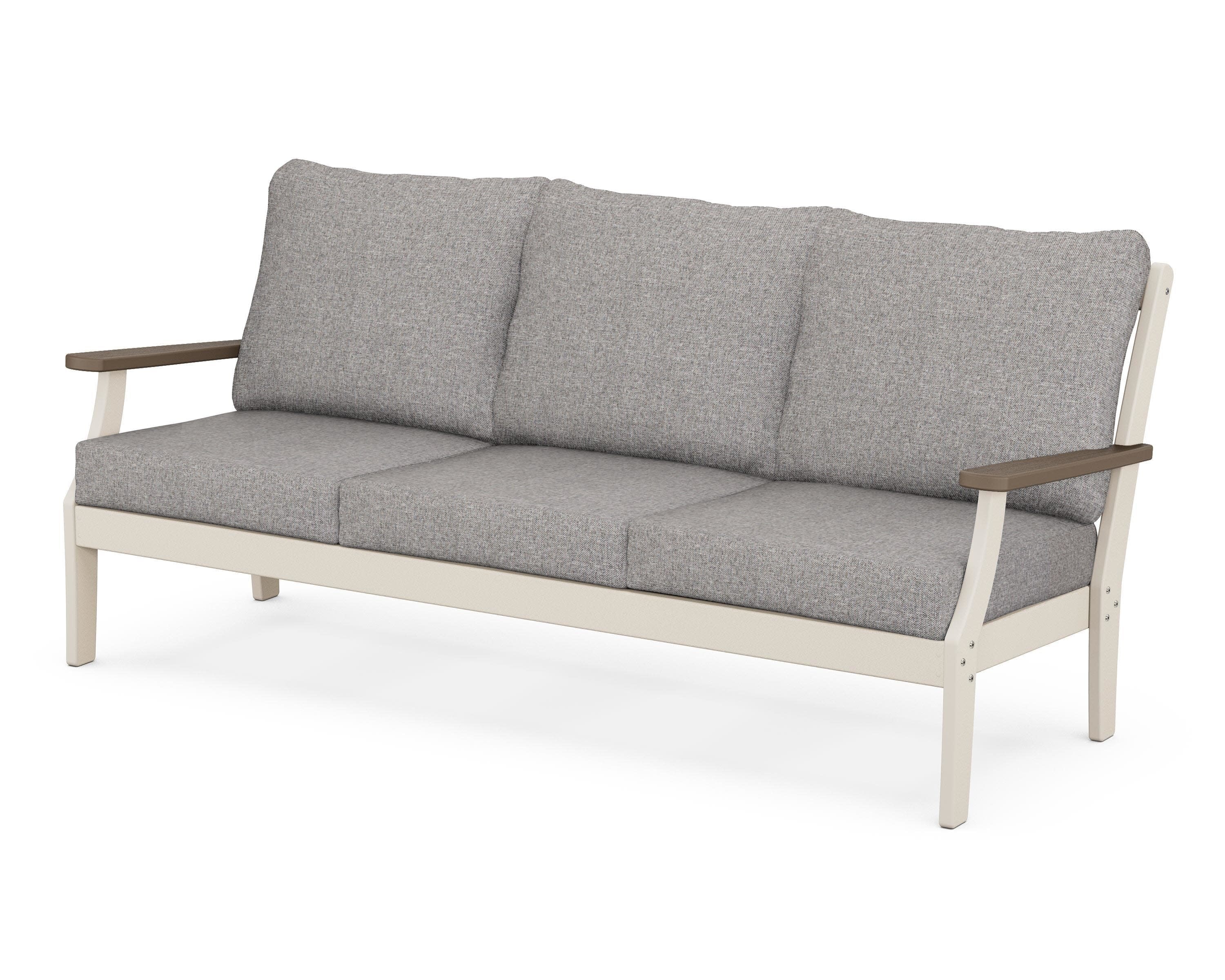 Braxton Deep Seating Sofa in Sand / Kona / Grey Mist