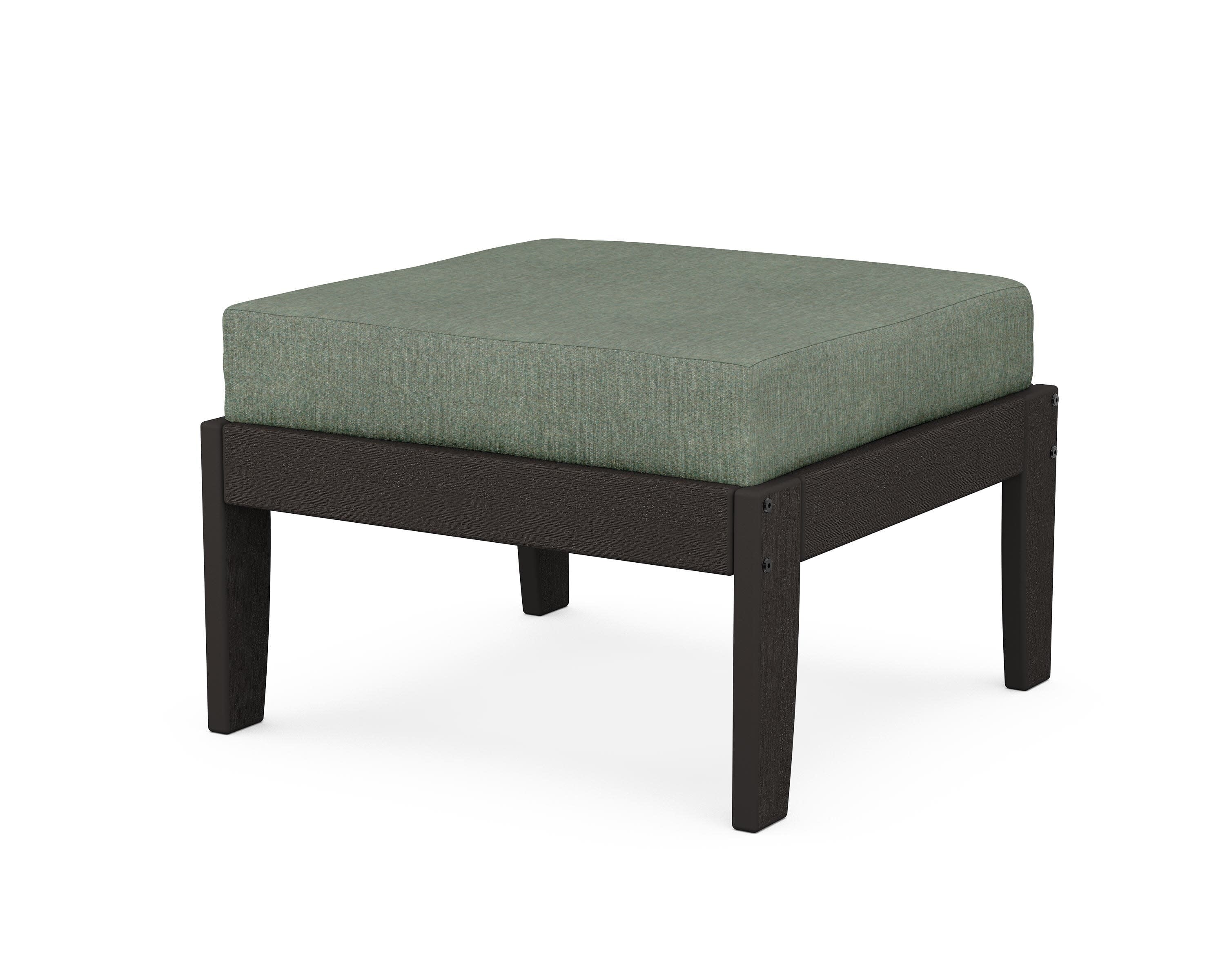 Modular Ottoman - Classic in Vintage Coffee / Cast Sage