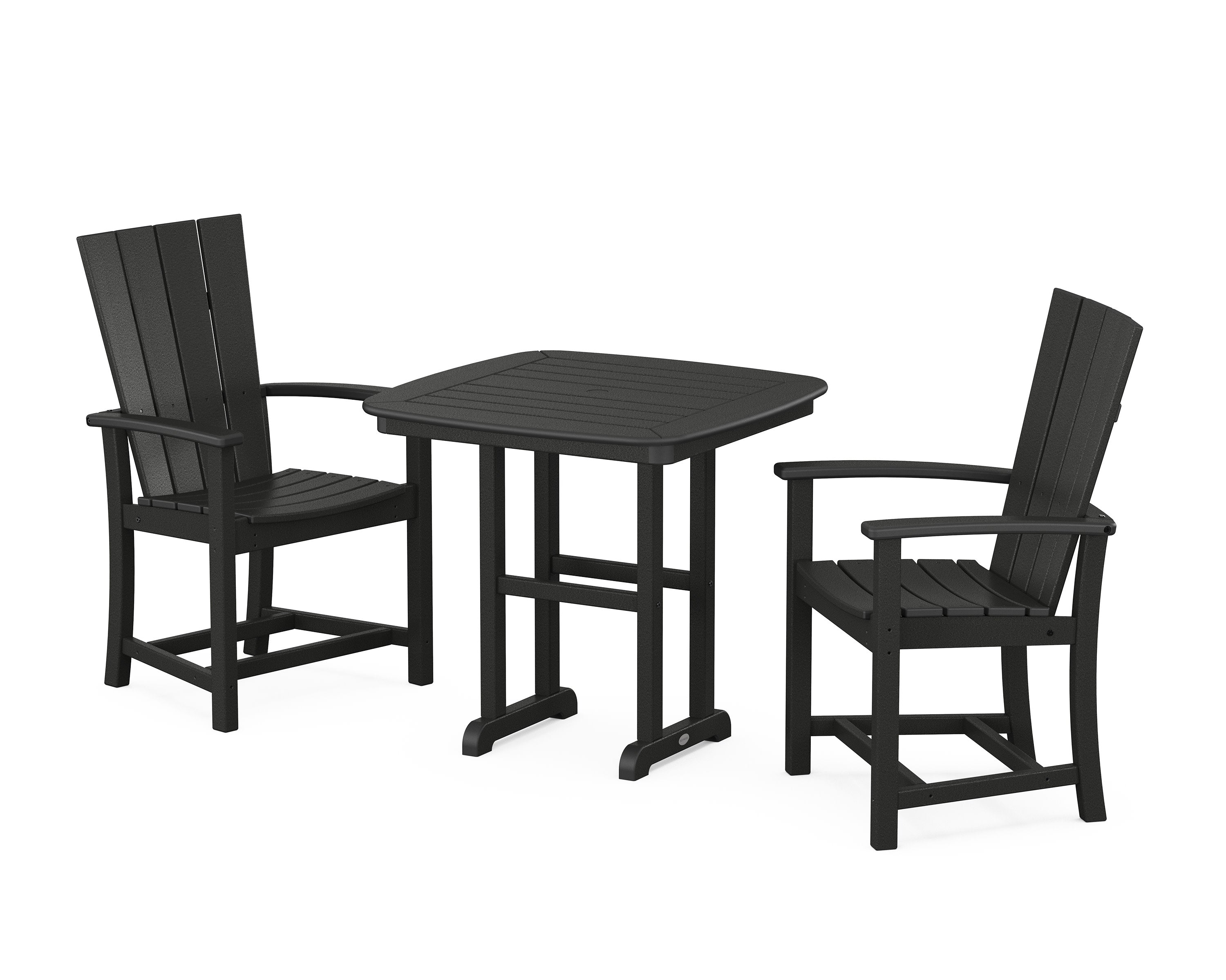 Quattro 3-Piece Dining Set in Black