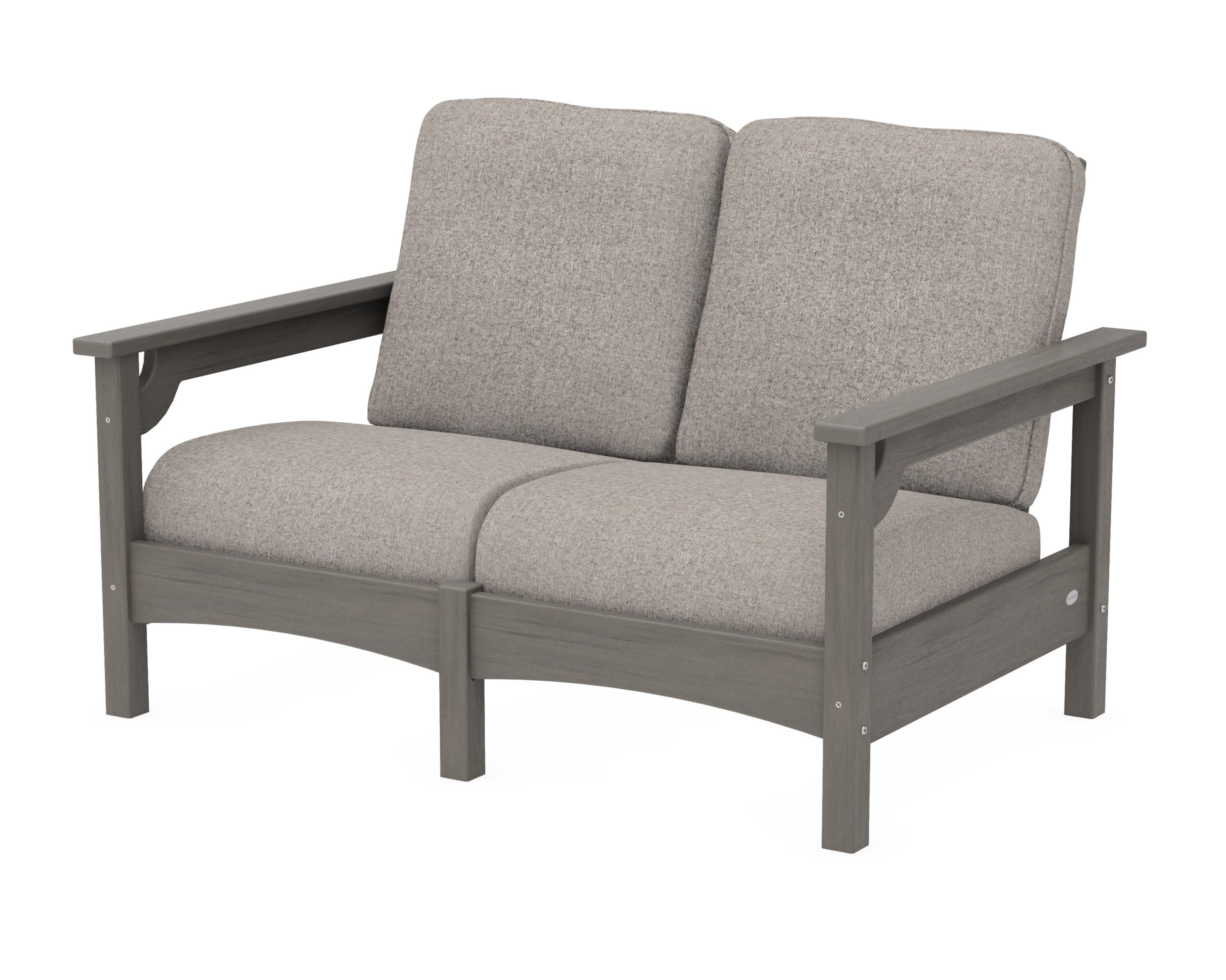Club Loveseat in Driftwood / Weathered Tweed