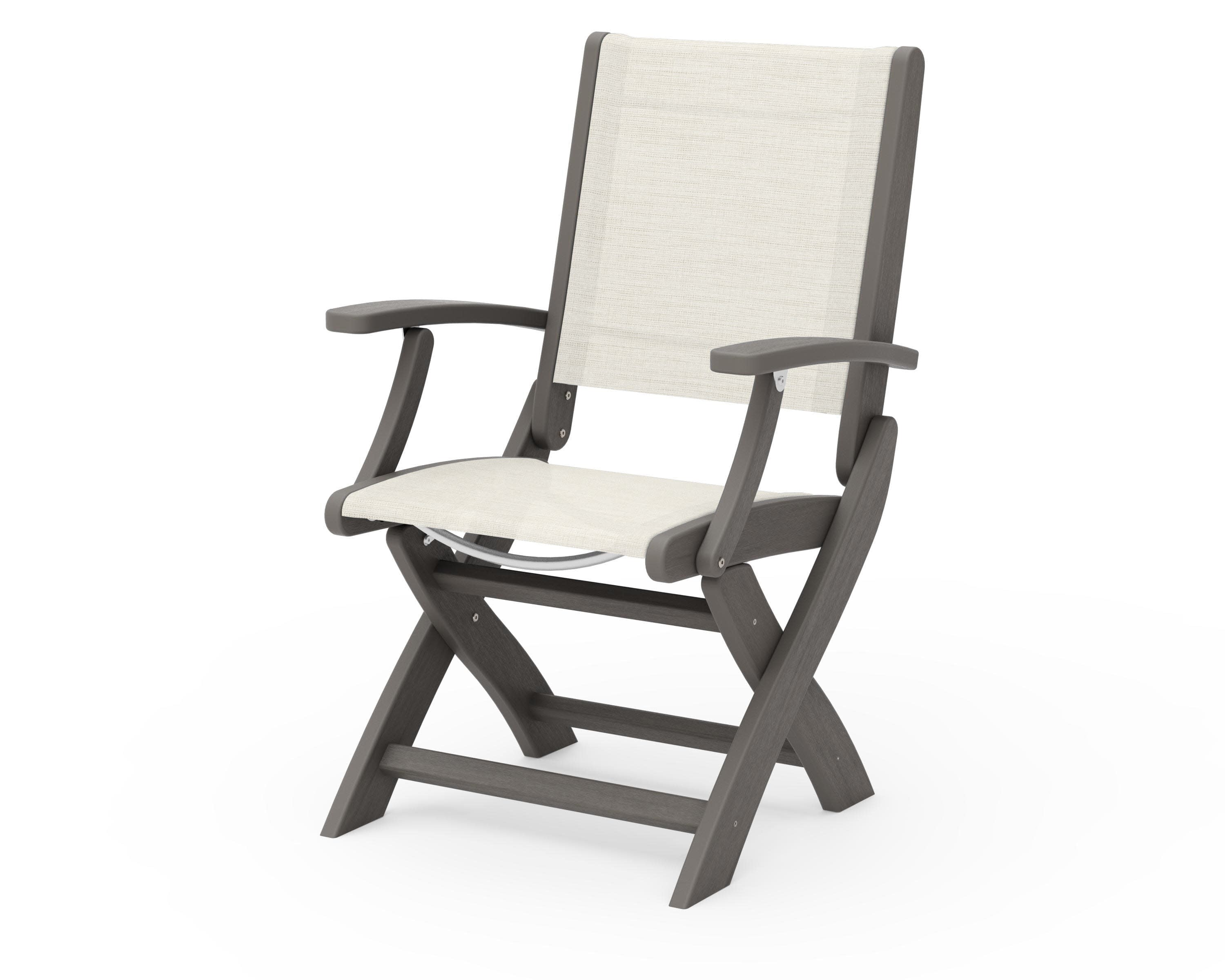 Coastal Folding Chair in Driftwood / Parchment Sling