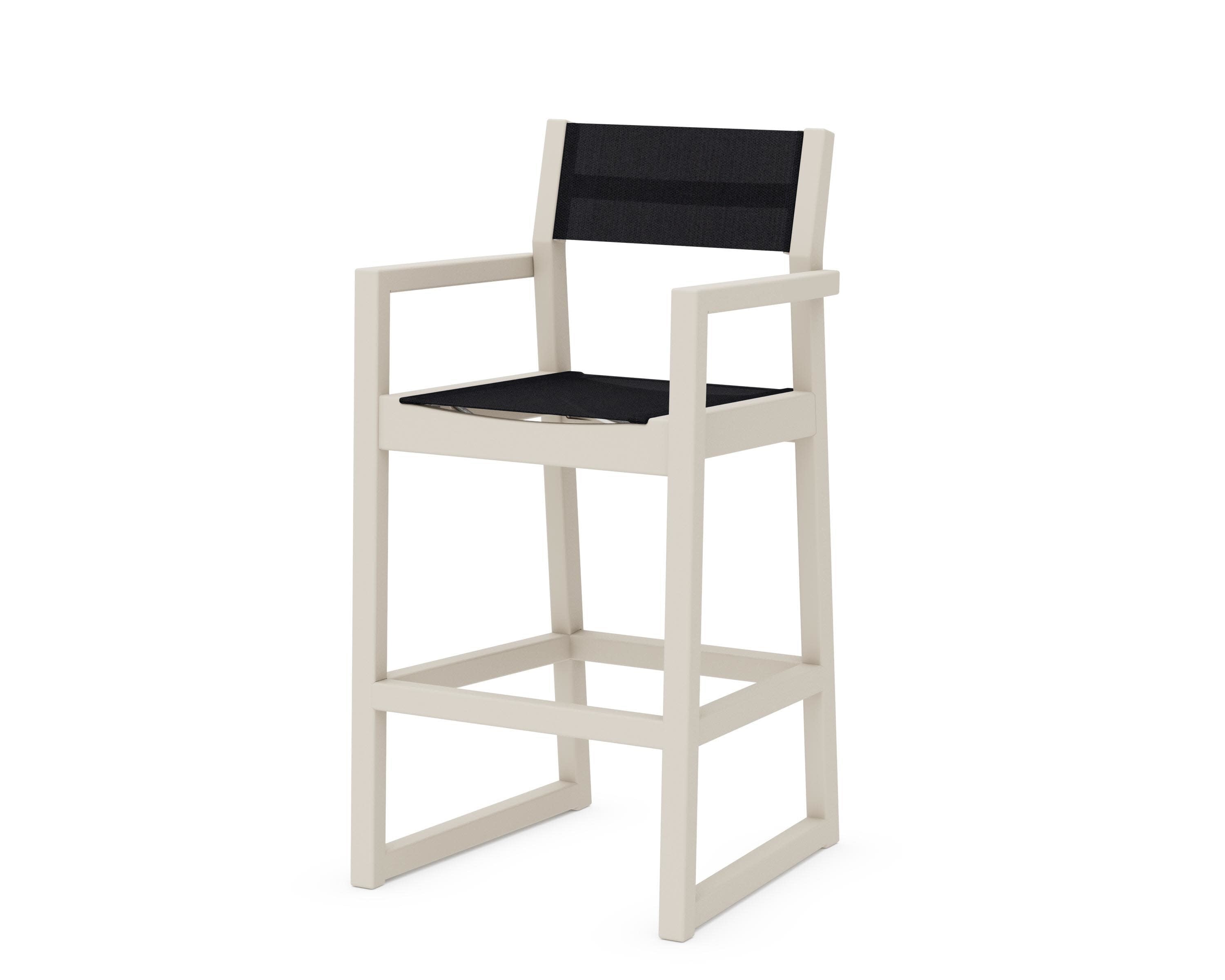EDGE Sling Bar Arm Chair in Sand / Black Sling