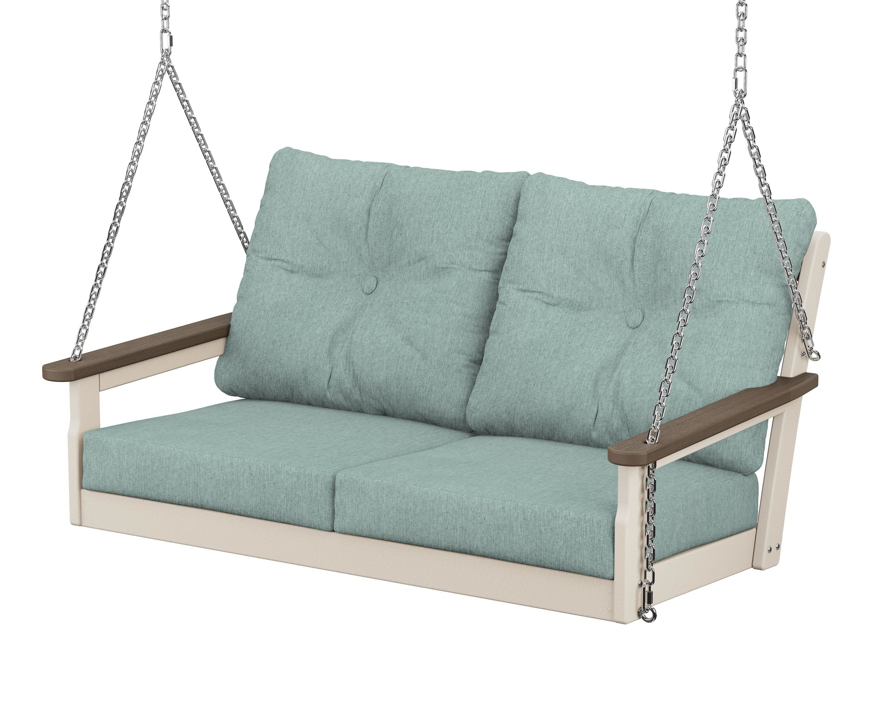 Vineyard Deep Seating Swing in Sand / Kona / Glacier Spa