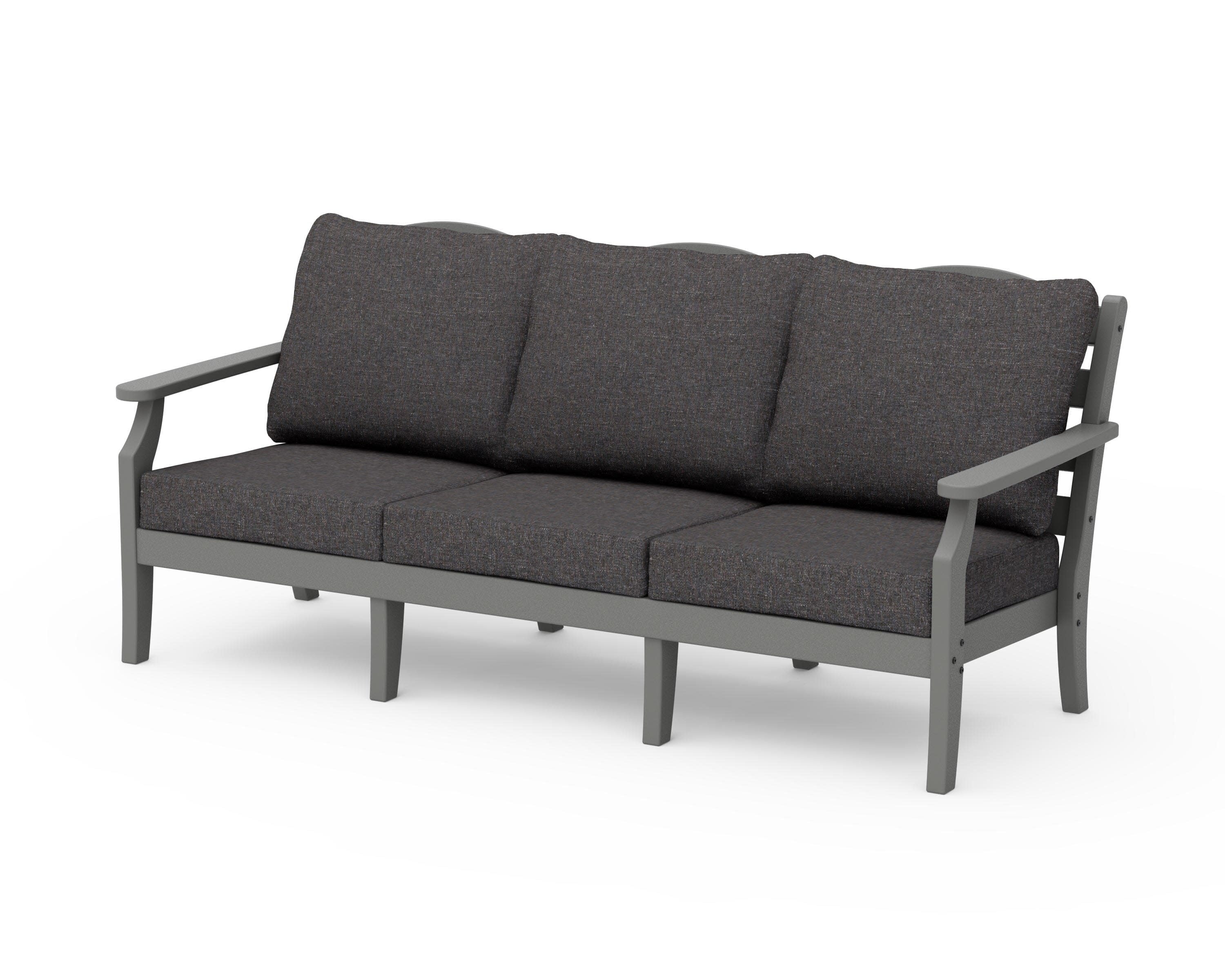 Savannah Deep Seating Sofa in Slate Grey / Ash Charcoal