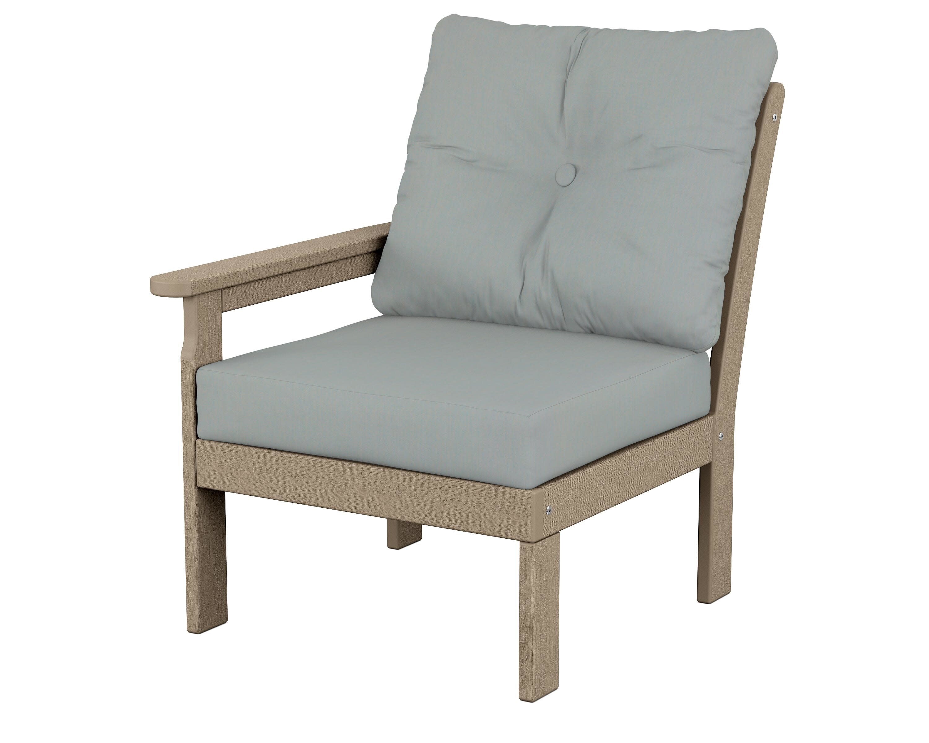 Vineyard Modular Left Arm Chair in Vintage Sahara / Spa