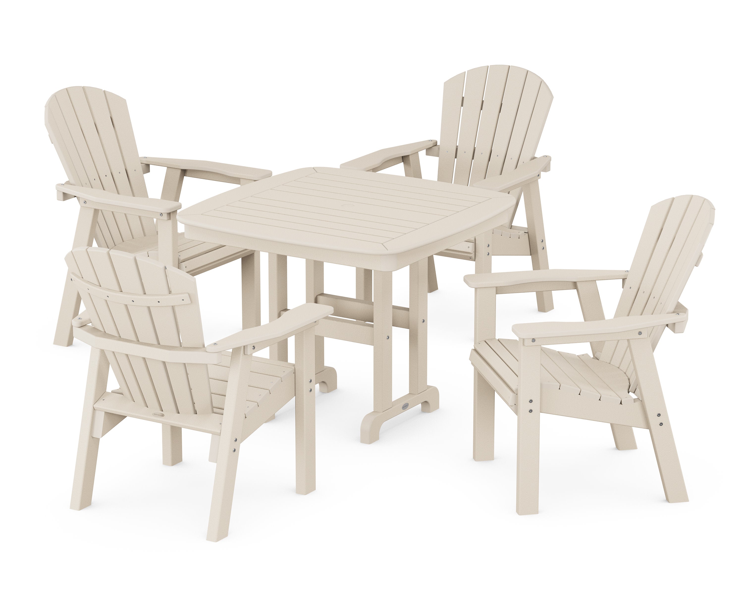 Seashell 5-Piece Dining Set in Sand