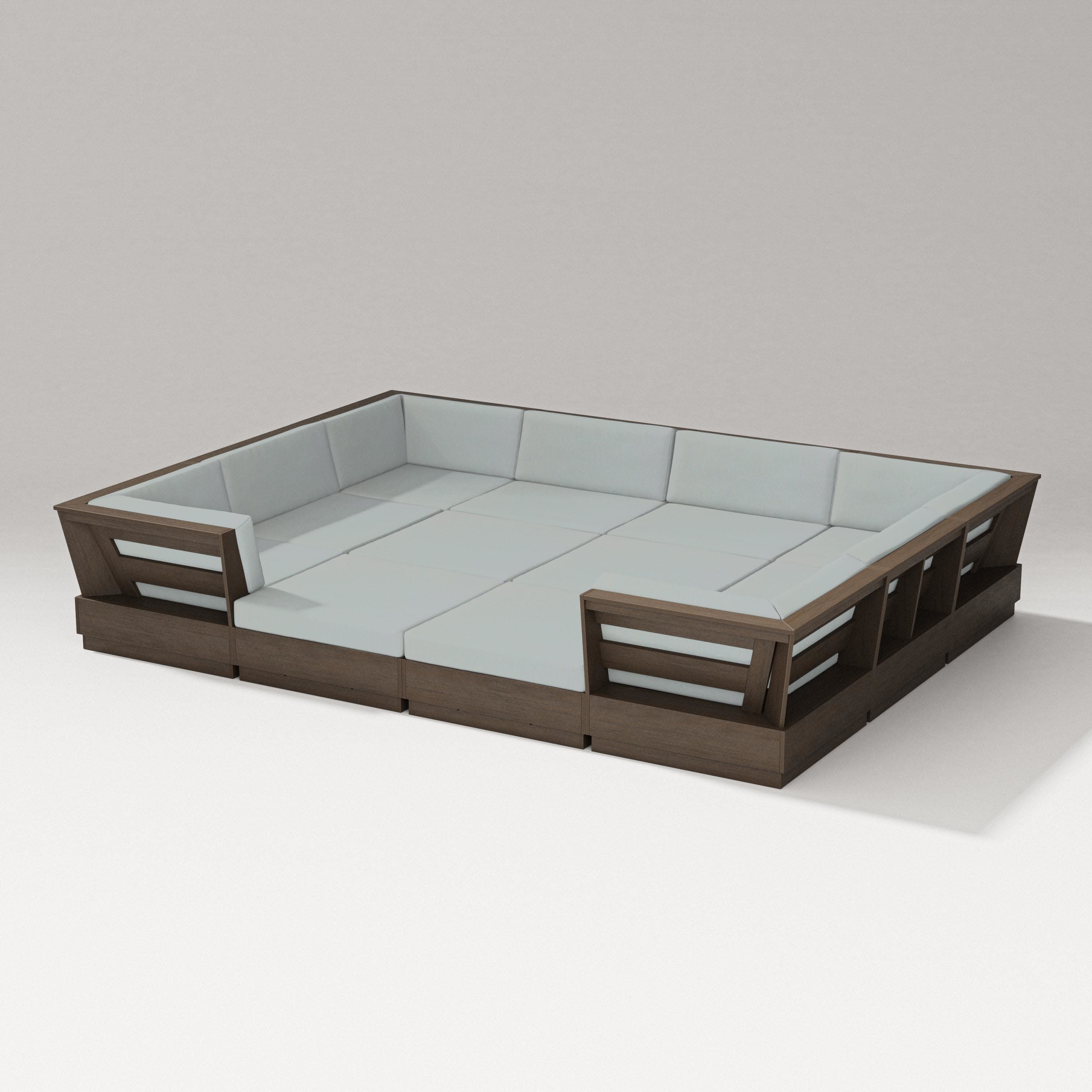 Elevate 12-Piece Pit Sectional in Kona / Spa