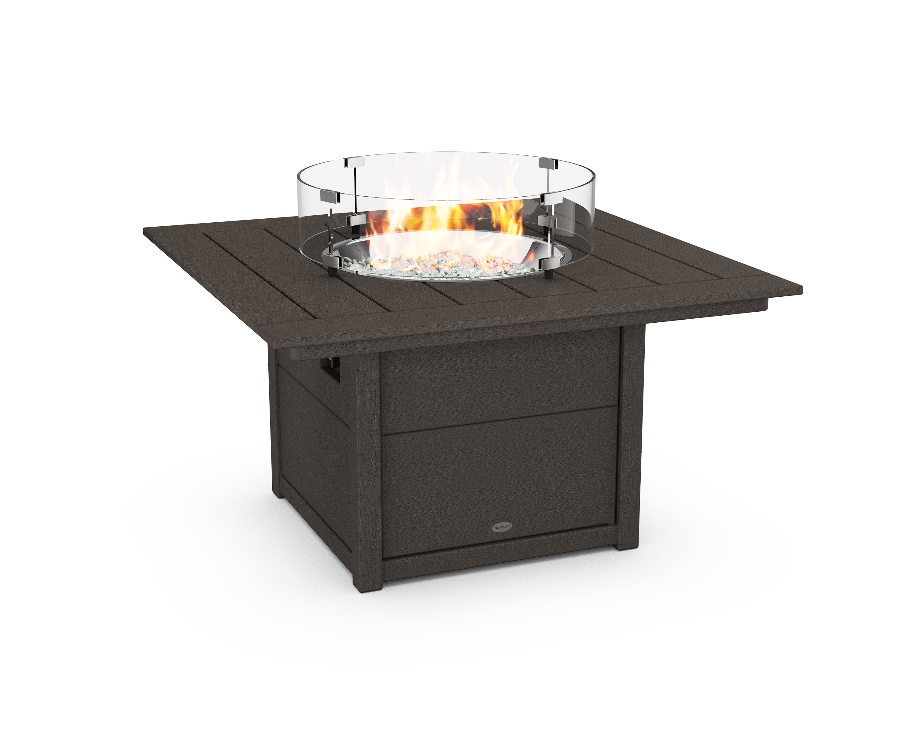 Square 42" Fire Pit Table in Vintage Coffee