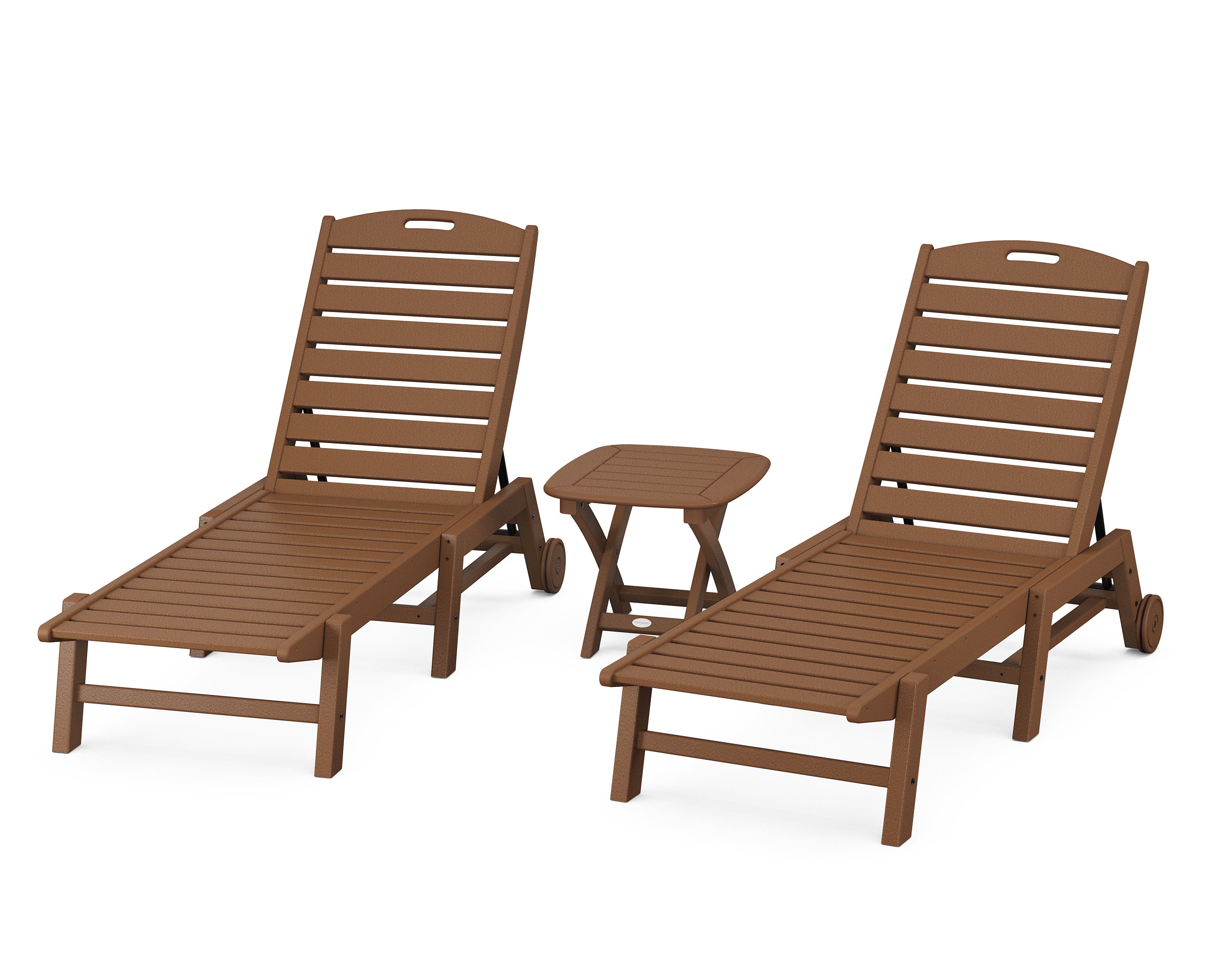 Nautical 3-Piece Chaise Set in Teak