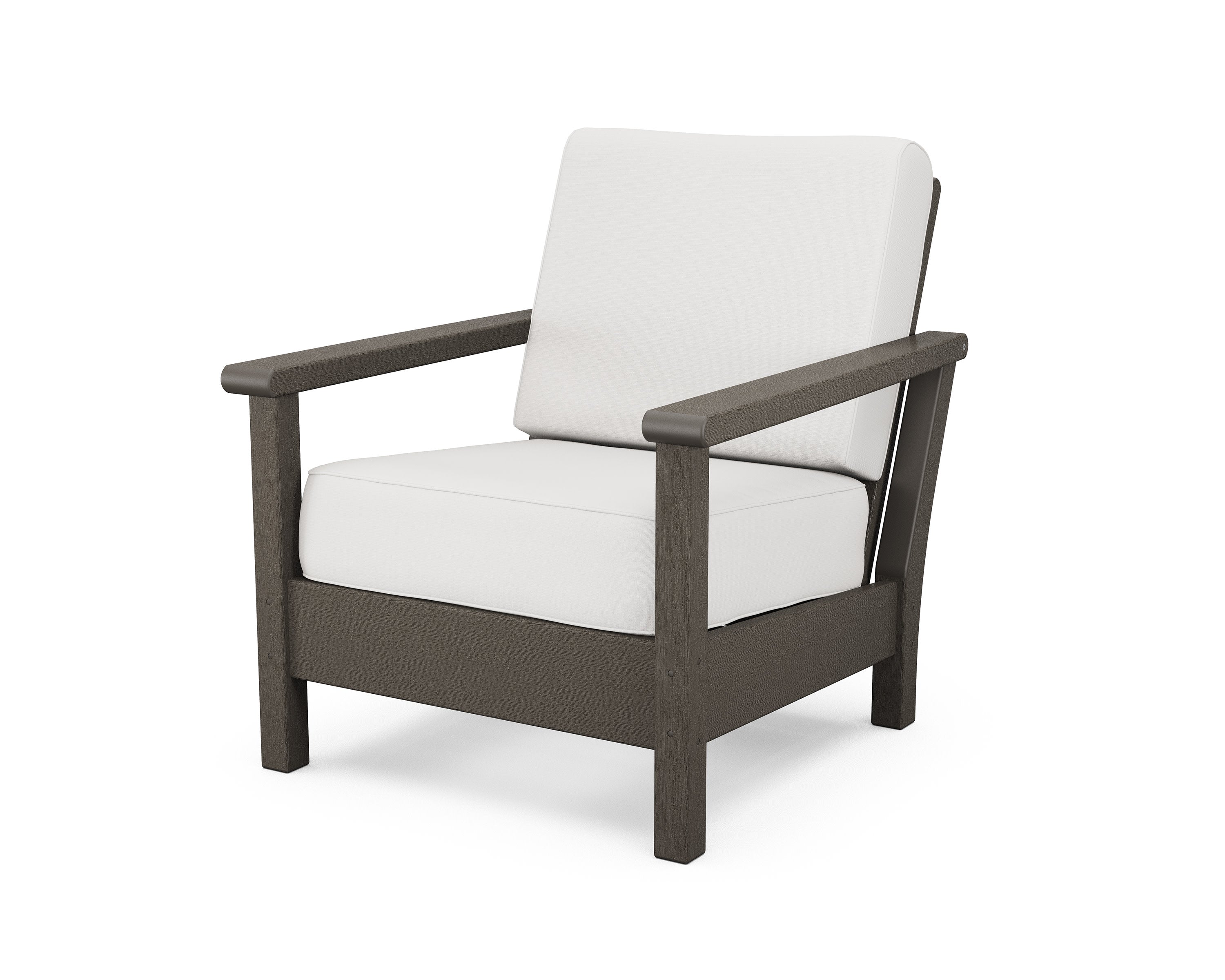 Harbour Deep Seating Chair in Vintage Coffee / Natural Linen