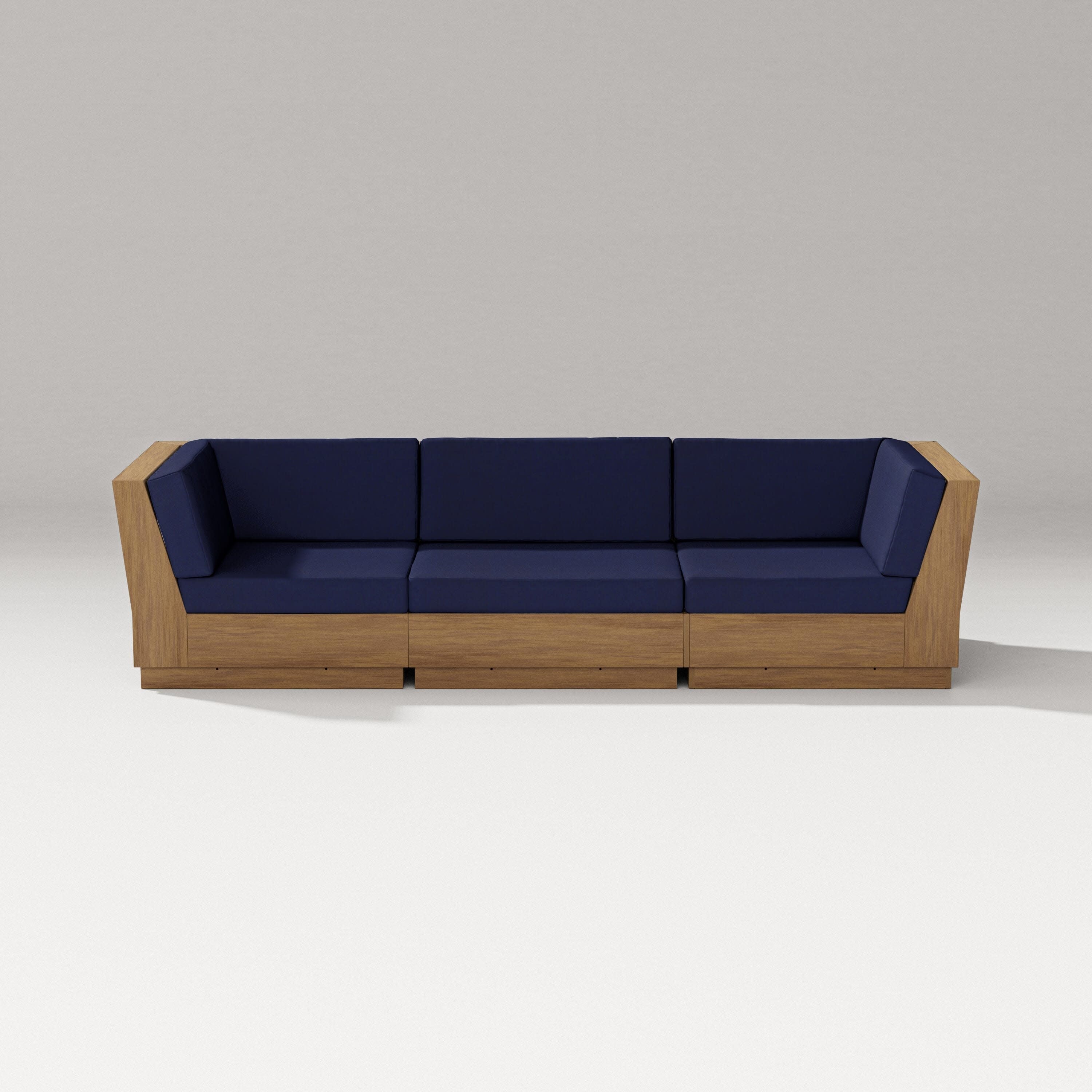 Elevate Sofa Sectional in Natural / Navy