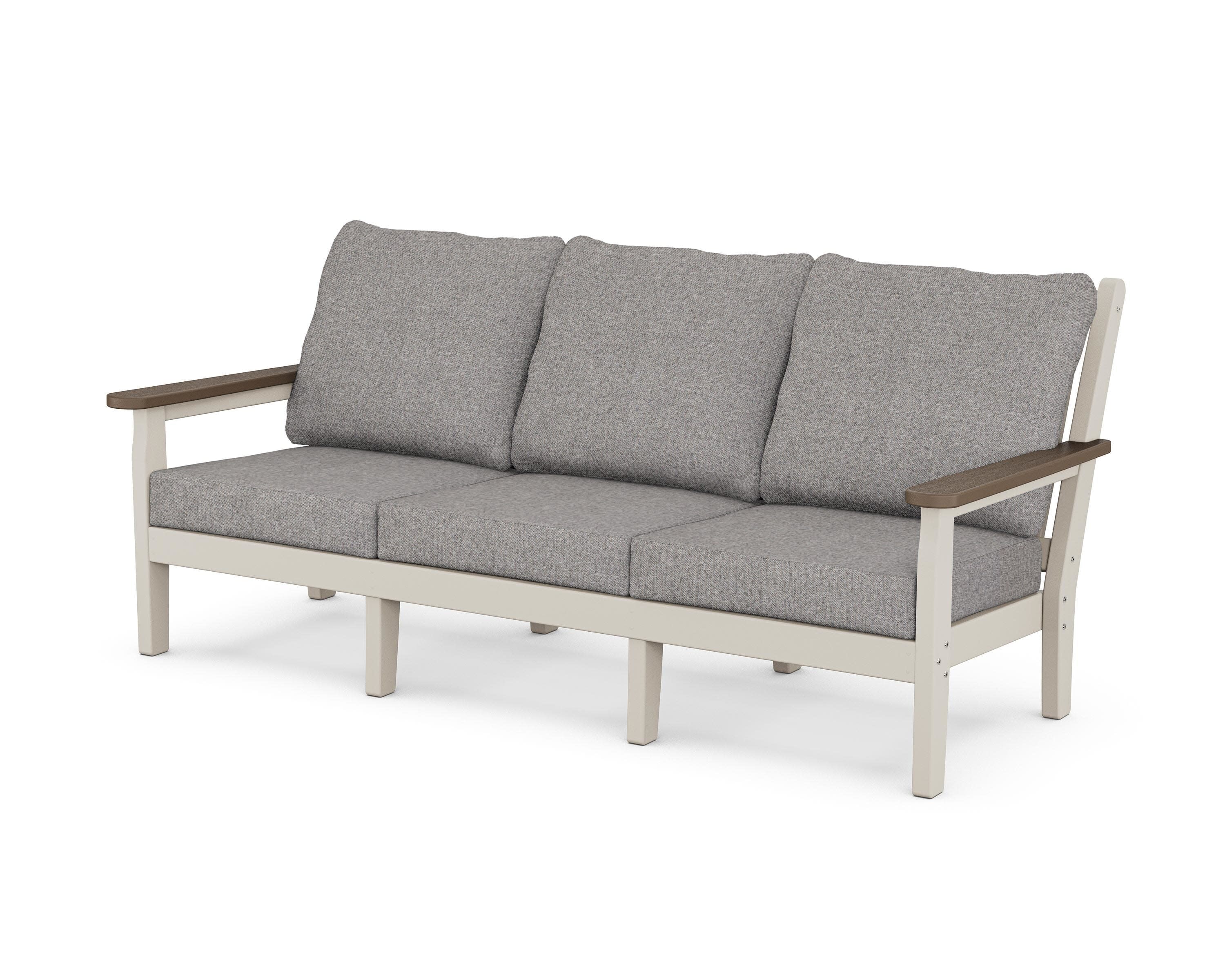 Chippendale Deep Seating Sofa in Sand / Kona / Grey Mist