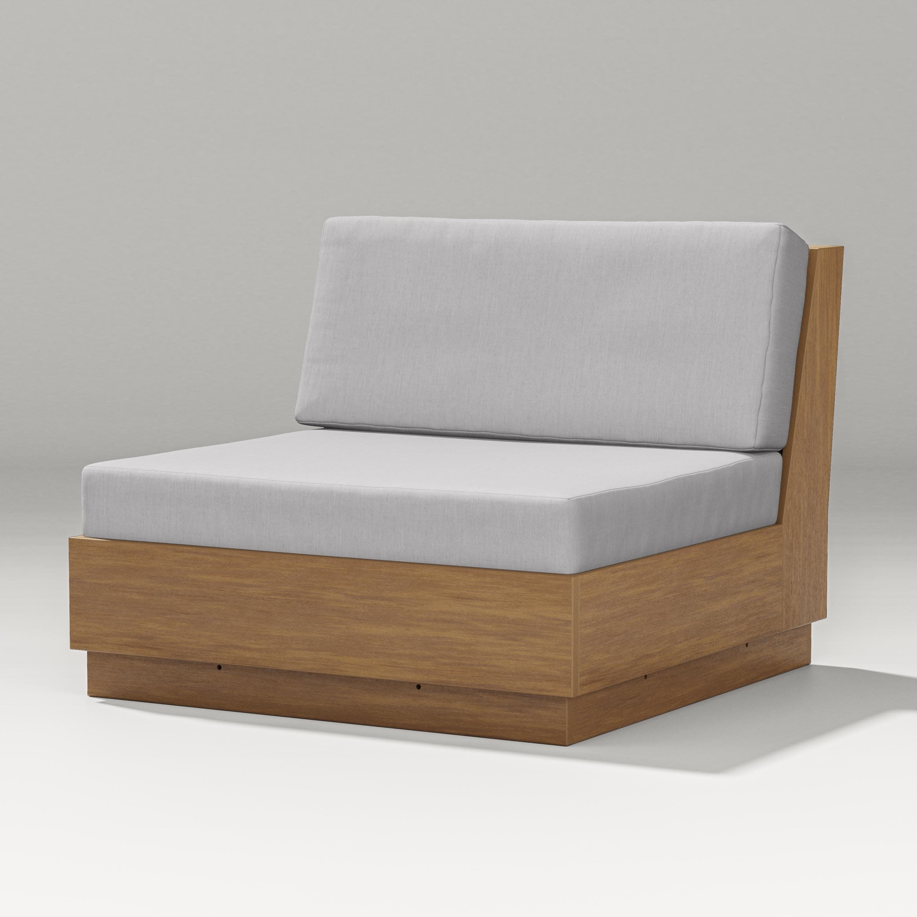 Elevate Modular Armless Chair in Natural / Granite