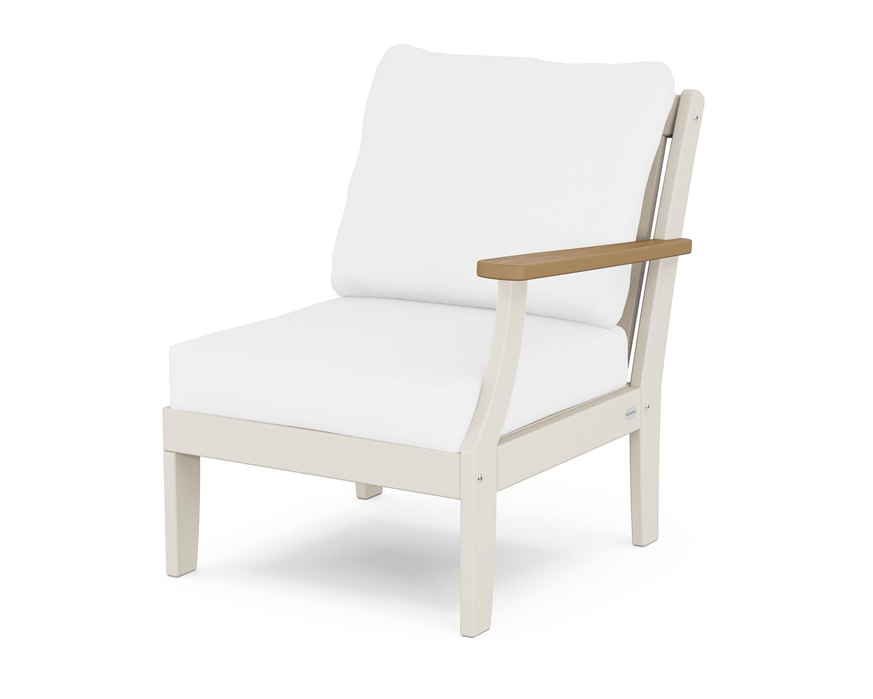 Braxton Modular Right Arm Chair in Sand / Natural / Natural