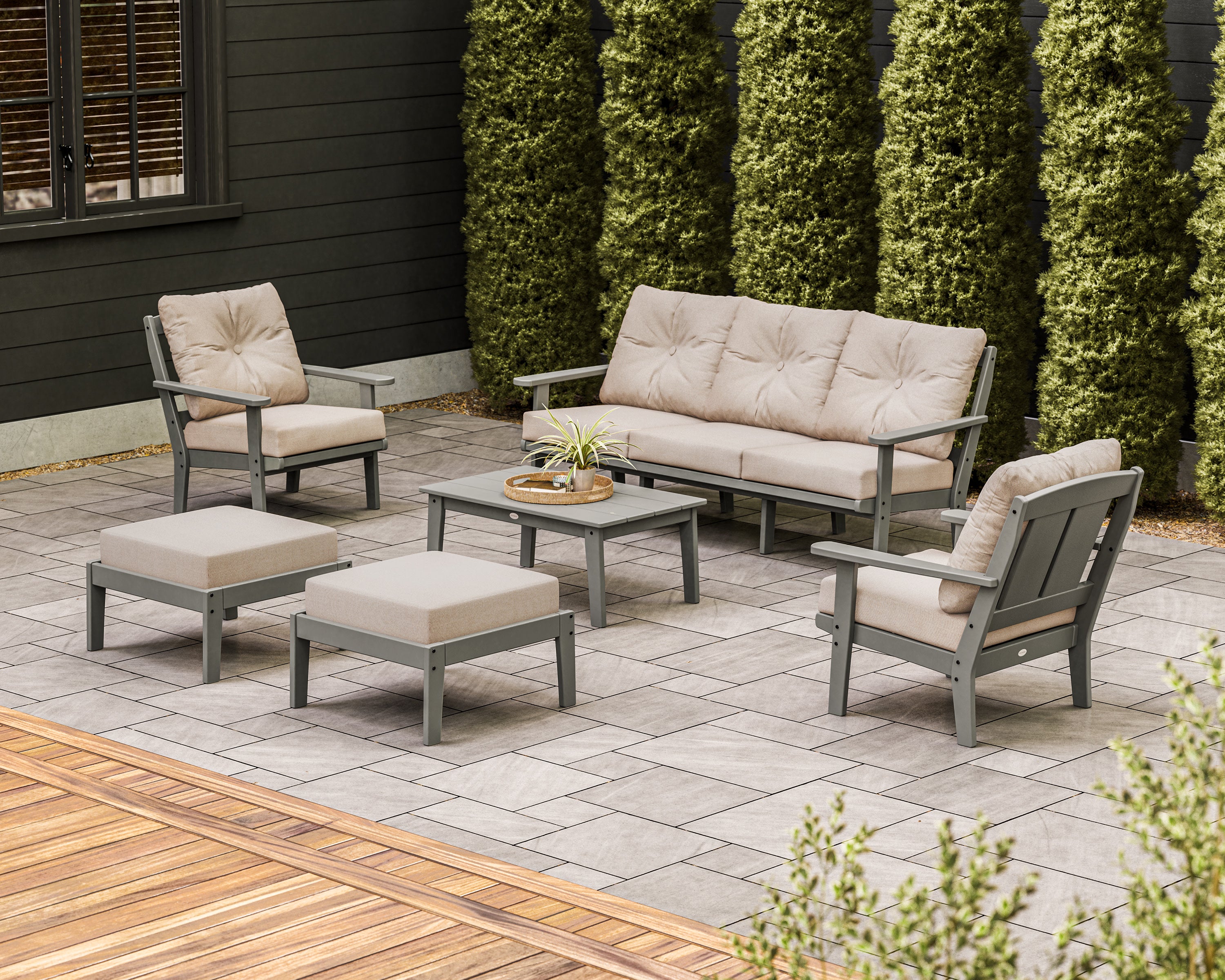 Mission 6-Piece Lounge Sofa Set