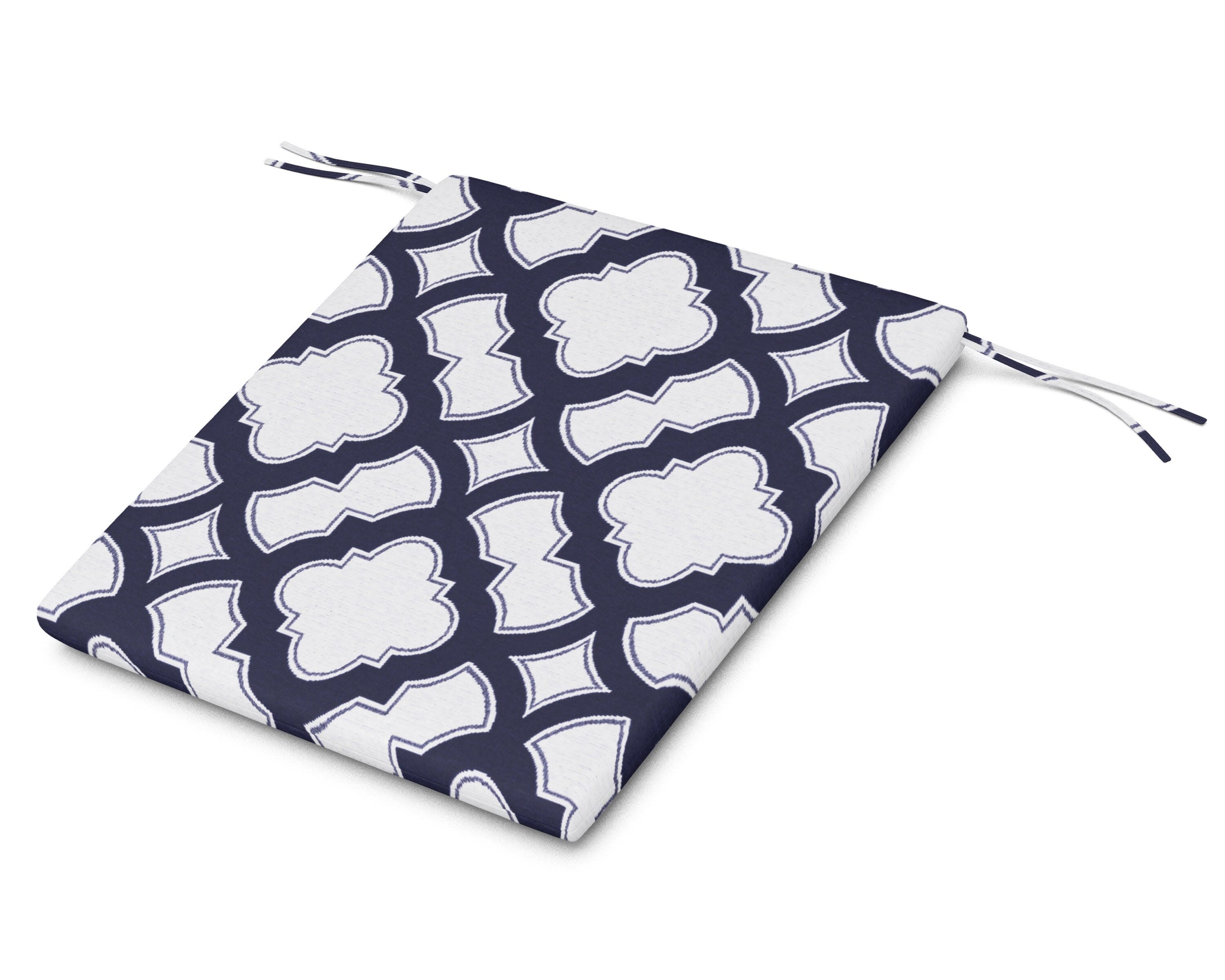 AL100 Seat Pad in Trellis Navy