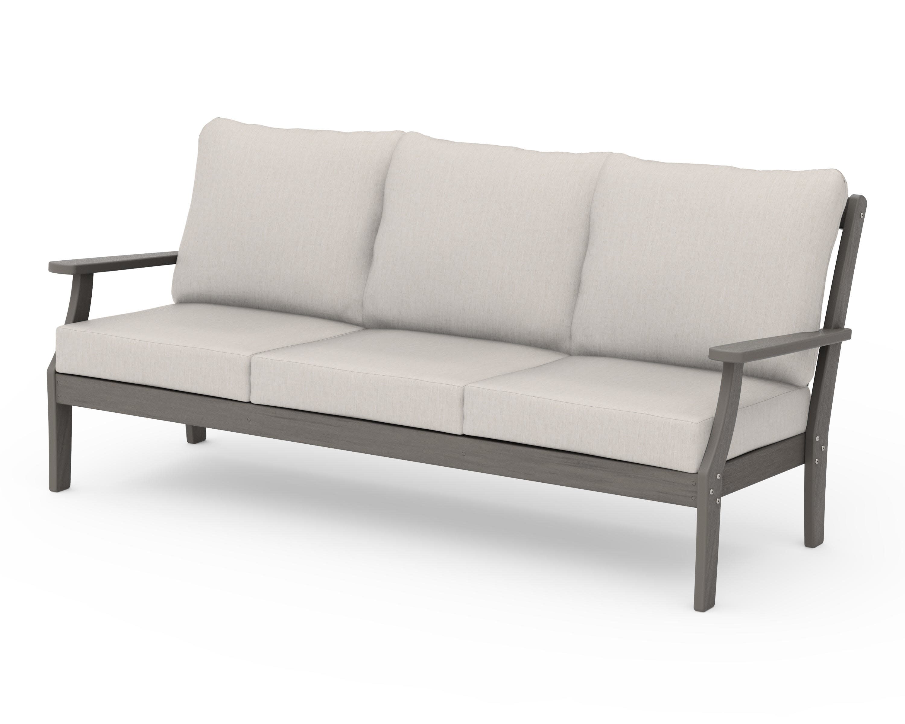 Braxton Deep Seating Sofa in Driftwood / Cast Ash