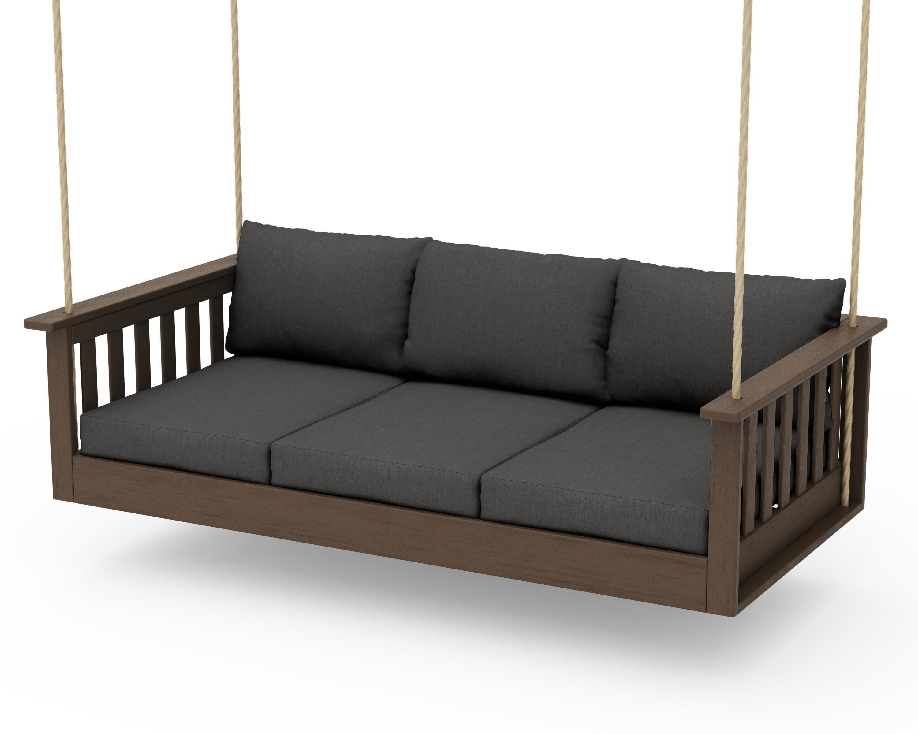 Vineyard Daybed Swing in Kona / Spectrum Carbon