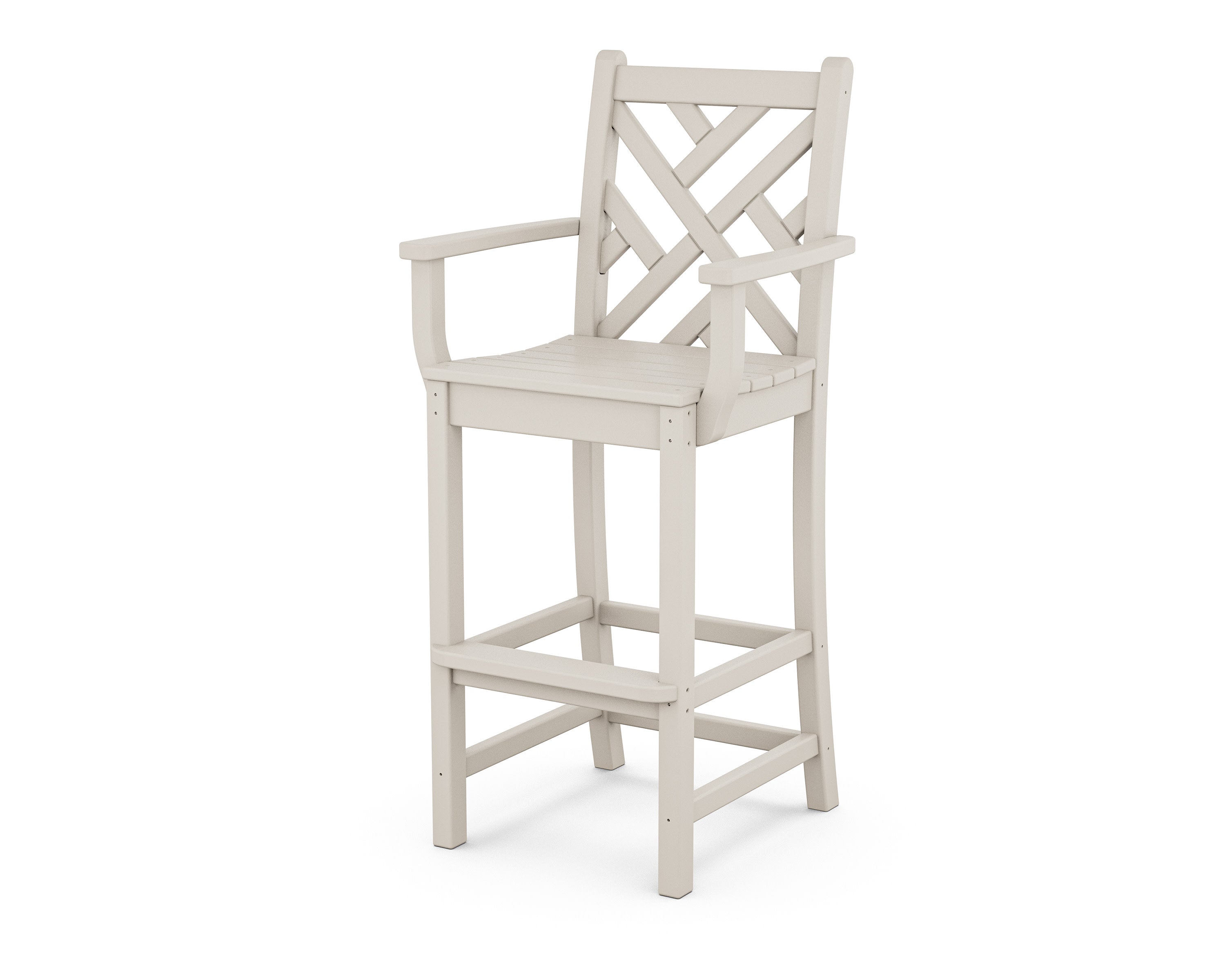 Chippendale Bar Arm Chair in Sand