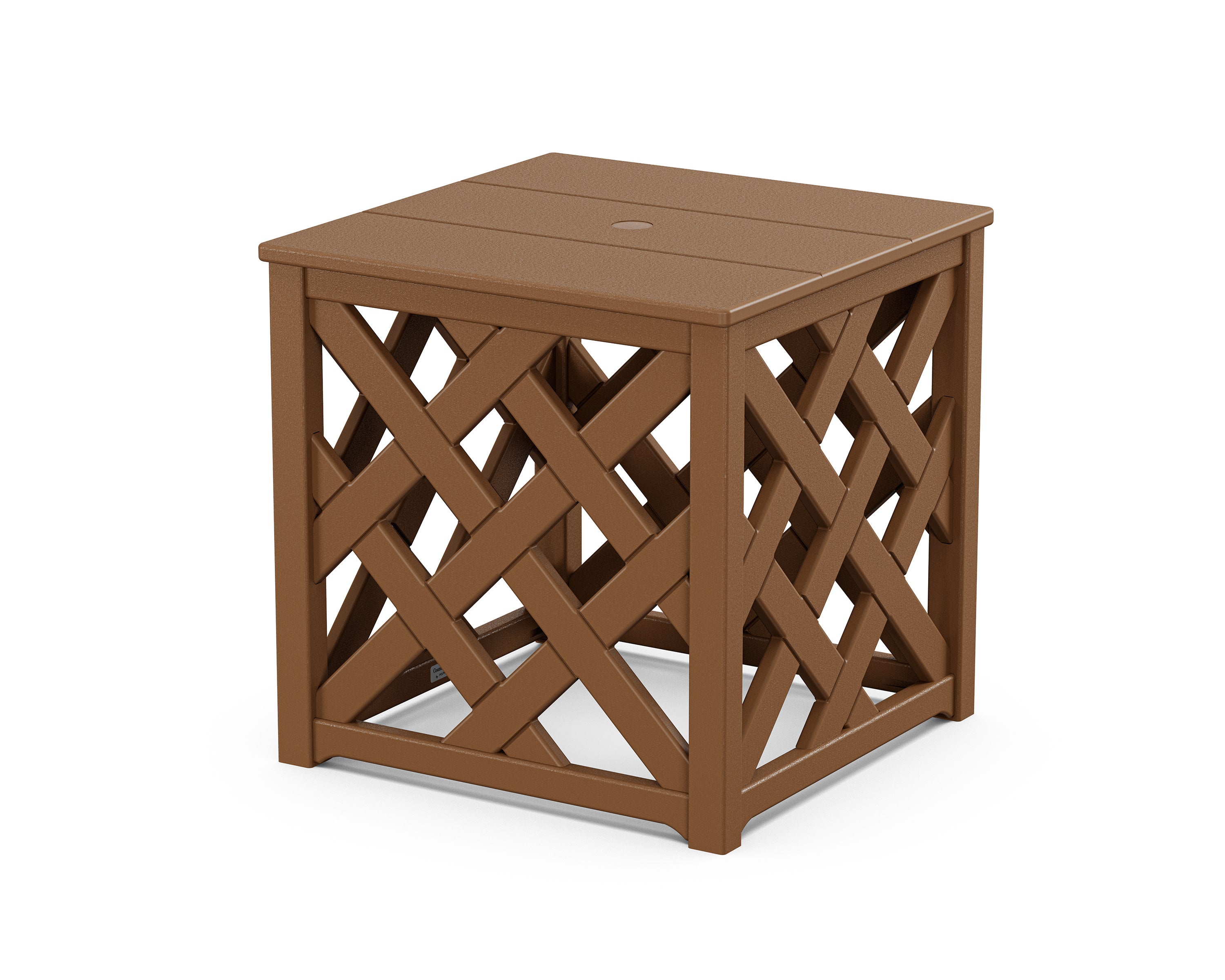 Wovendale Accent Umbrella Table in Teak