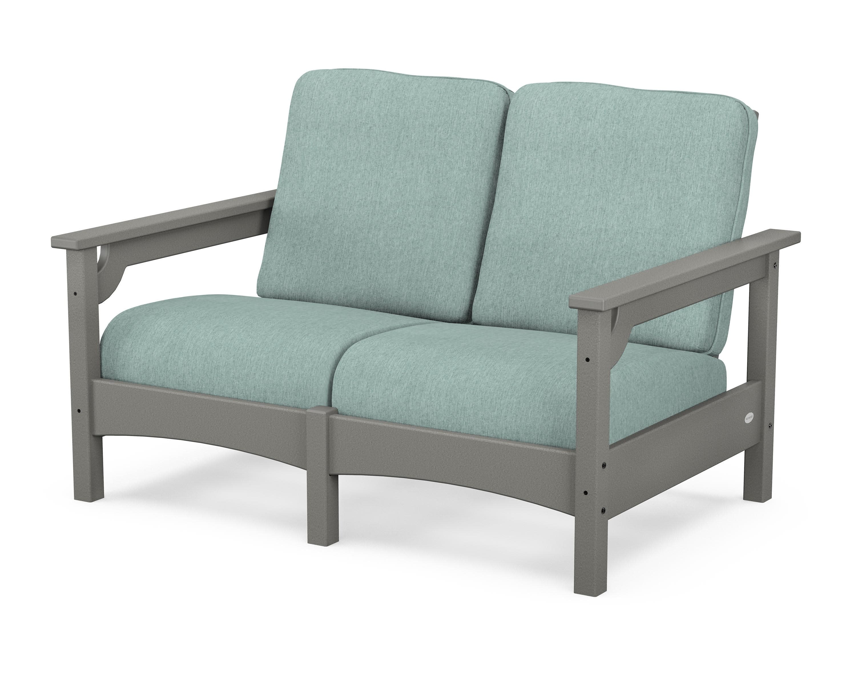 Club Loveseat in Slate Grey / Glacier Spa