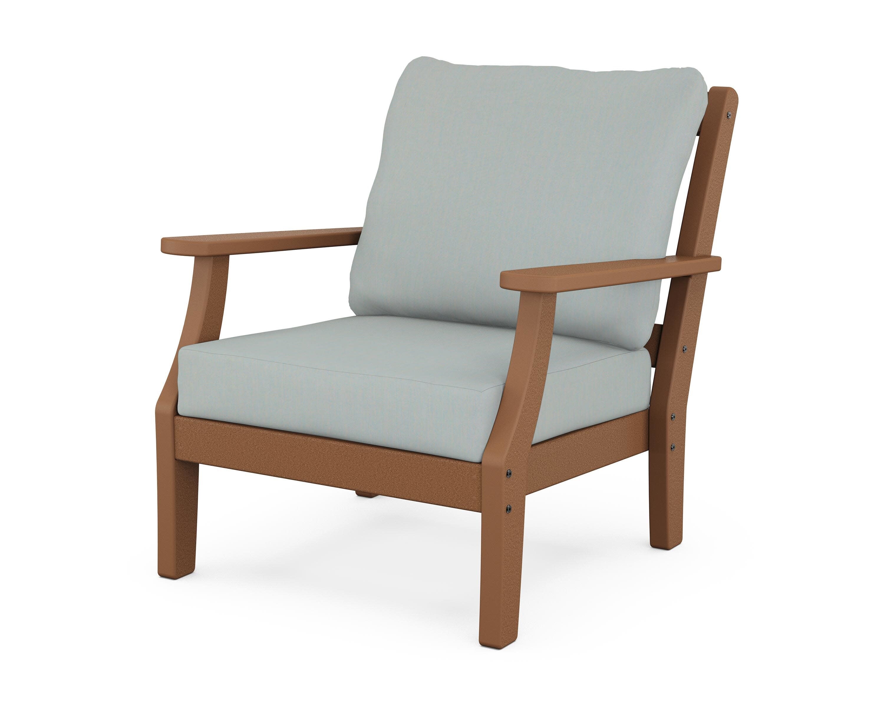Chinoiserie Deep Seating Chair in Teak / Spa