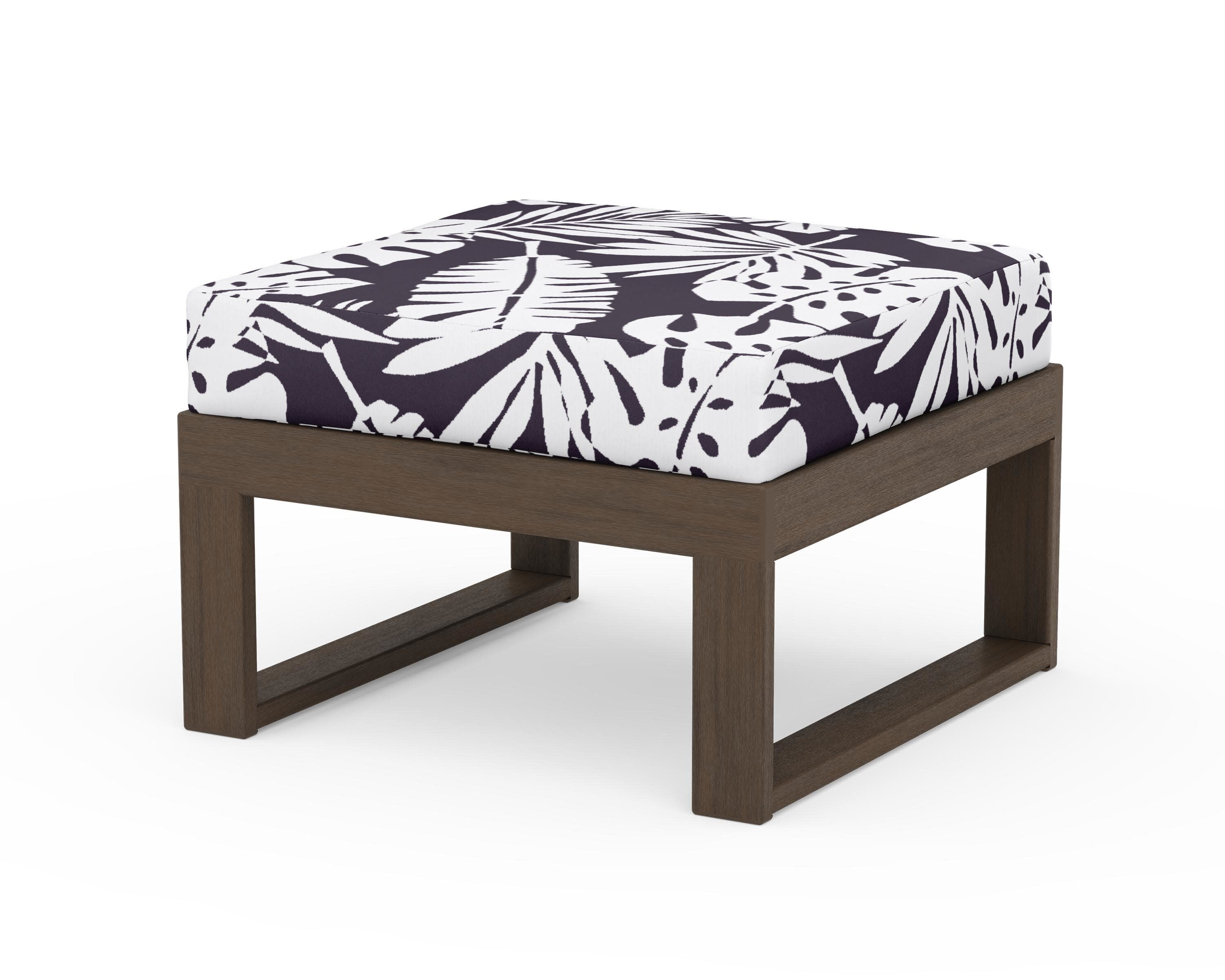 Modular Ottoman - Modern in Kona / Leaf Navy
