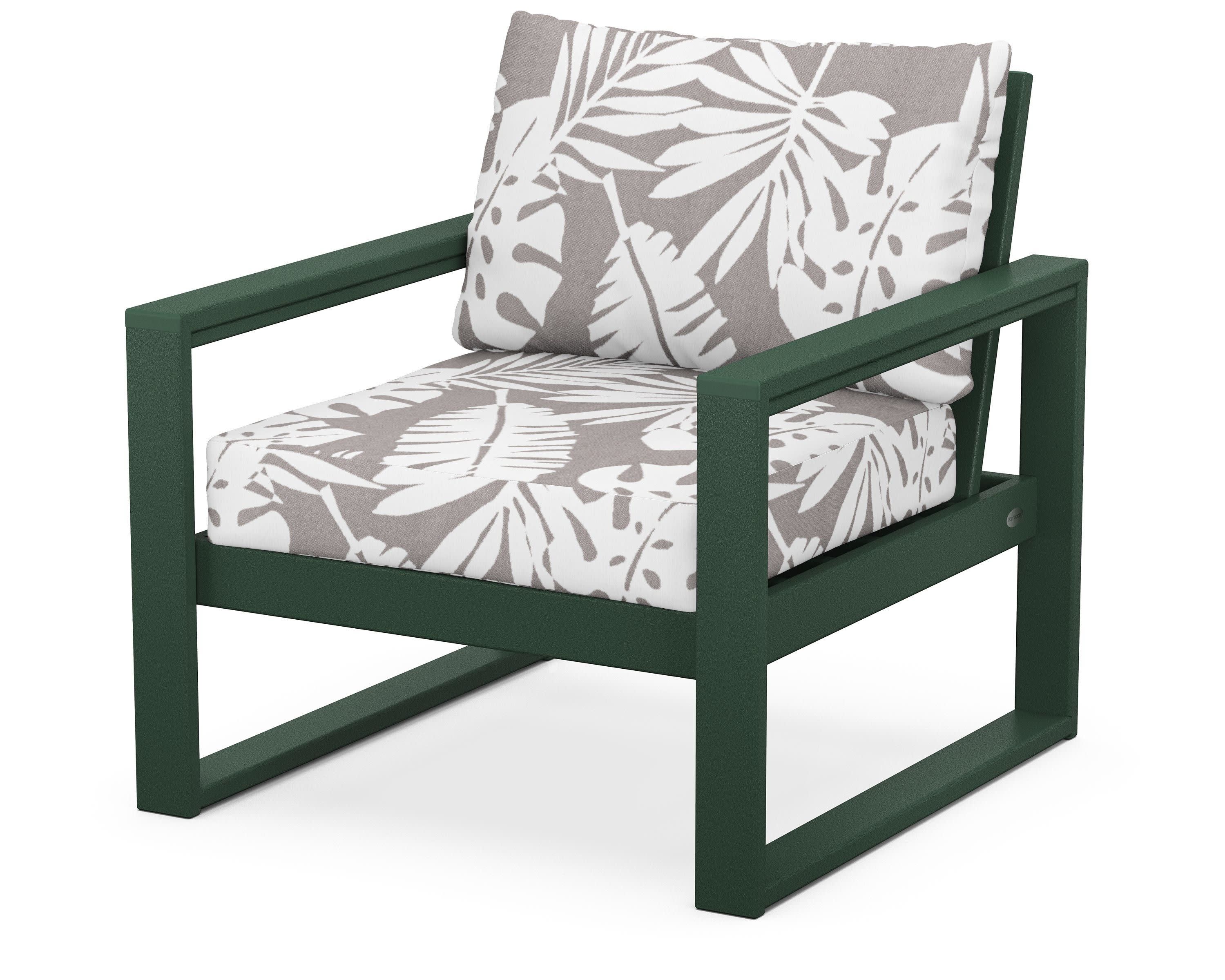 EDGE Club Chair in Green / Leaf Grey Mist