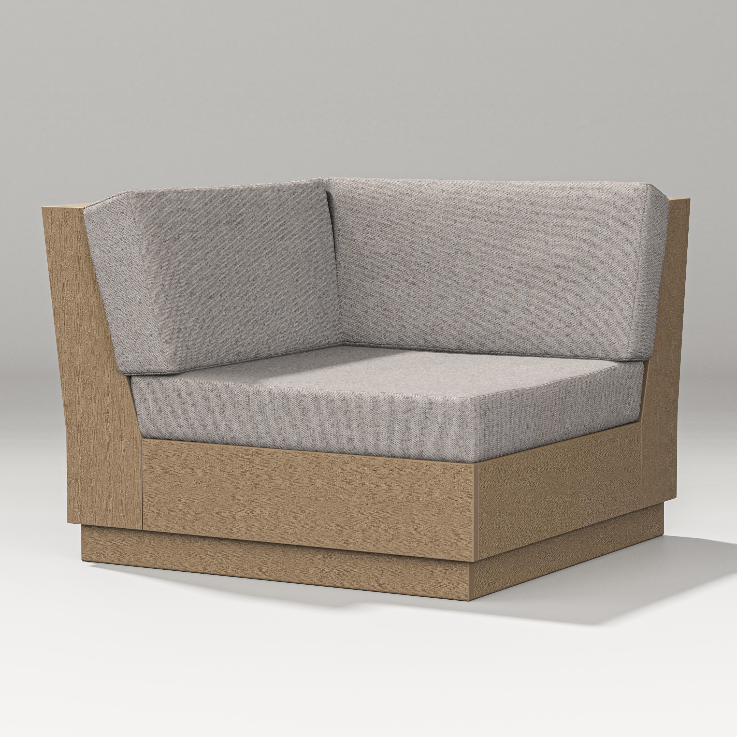 Elevate Modular Corner Chair in Vintage Sahara / Weathered Tweed