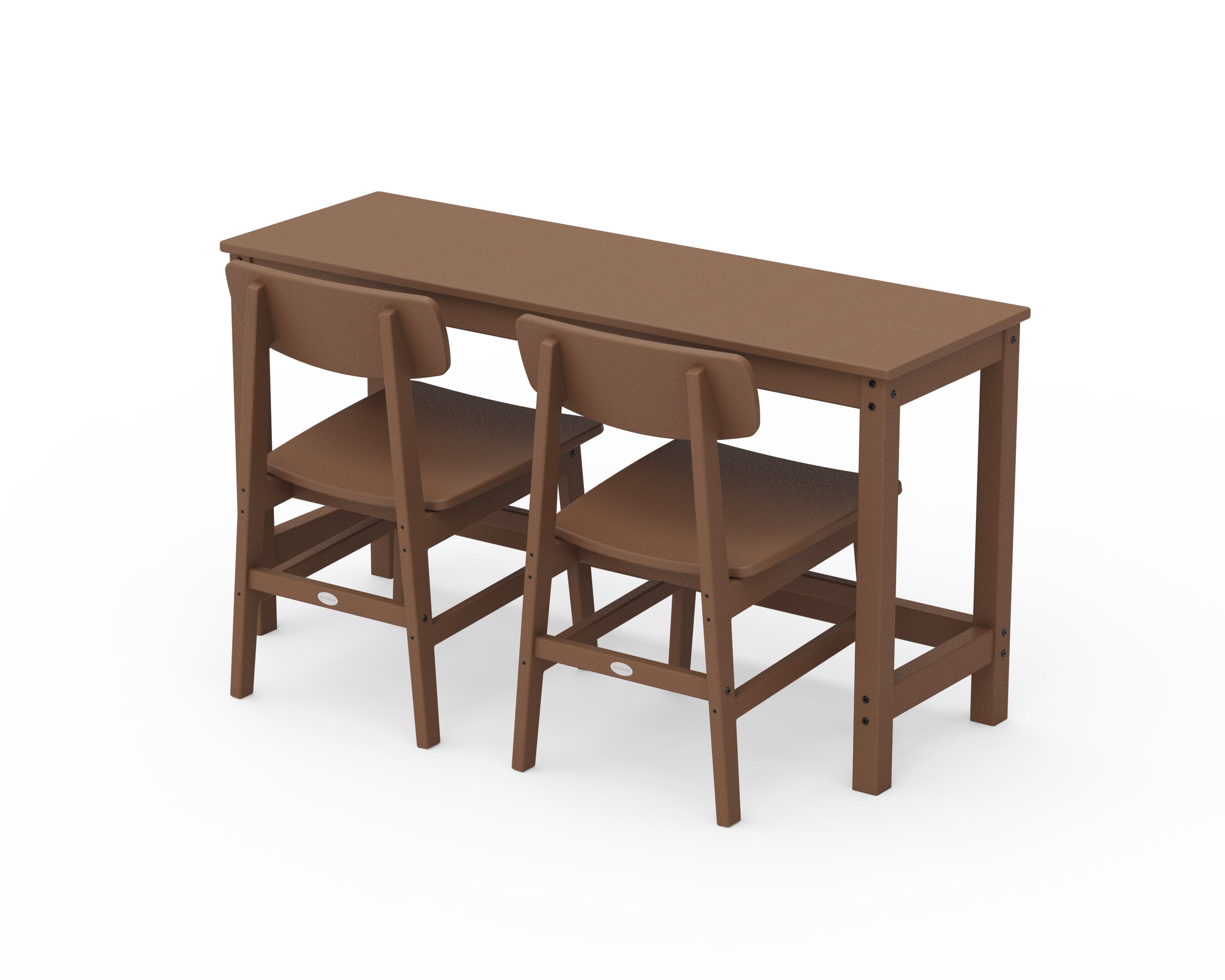 Modern Studio Urban Chair 3-Piece Balcony Set in Teak
