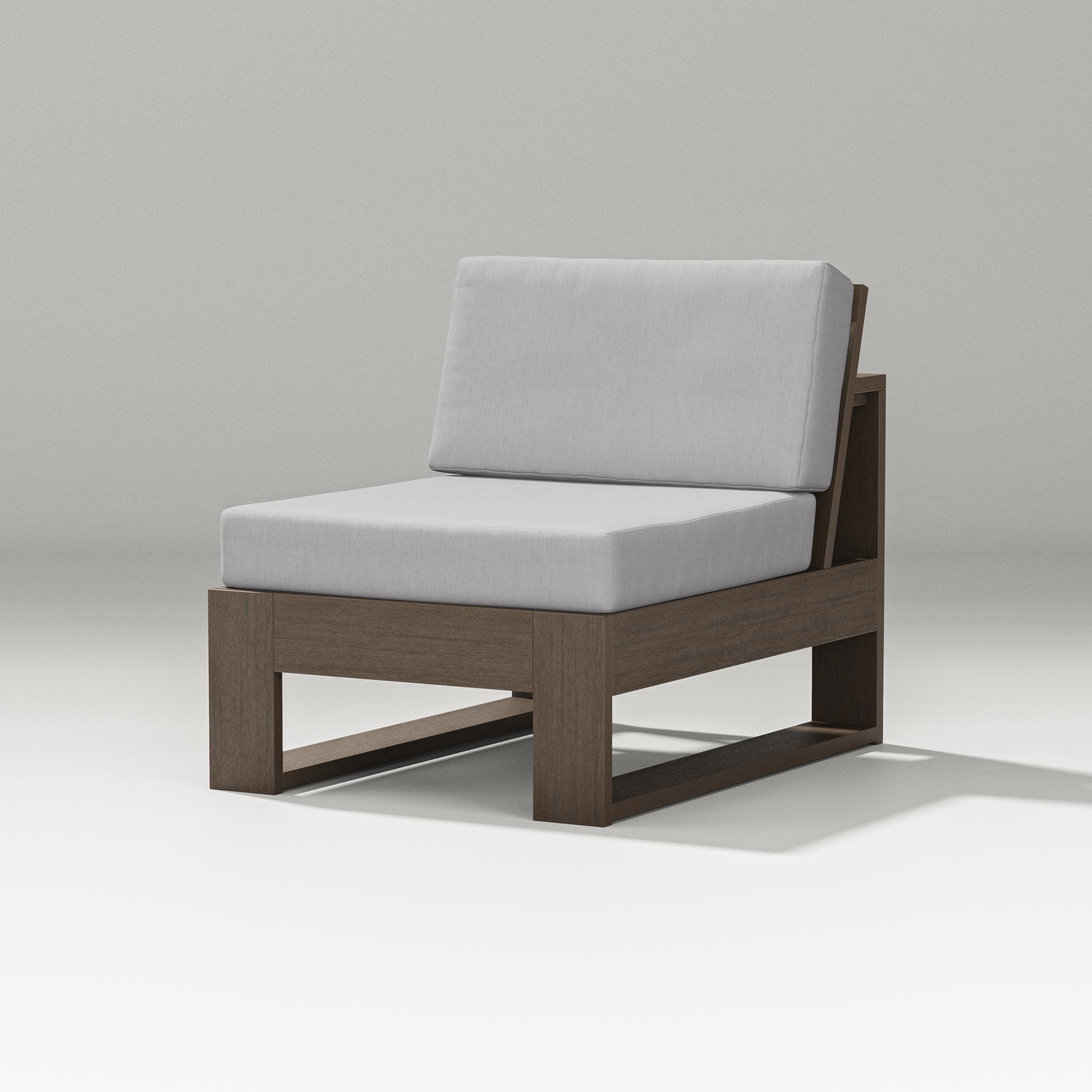Latitude Modular Armless Chair in Kona / Granite