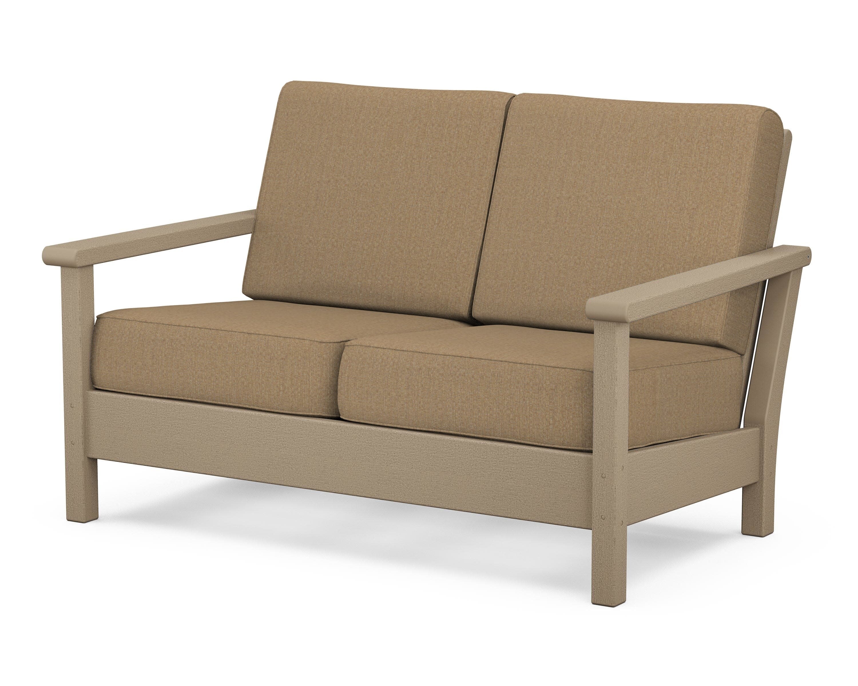 Harbour Deep Seating Loveseat in Vintage Sahara / Sesame