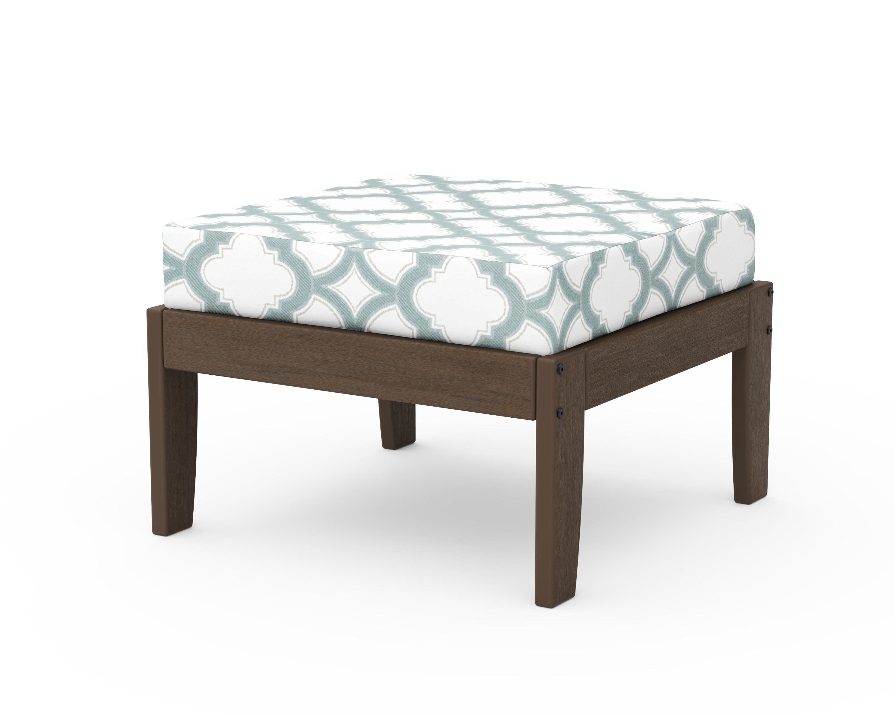 Modular Ottoman - Classic in Kona / Trellis Glacier Spa