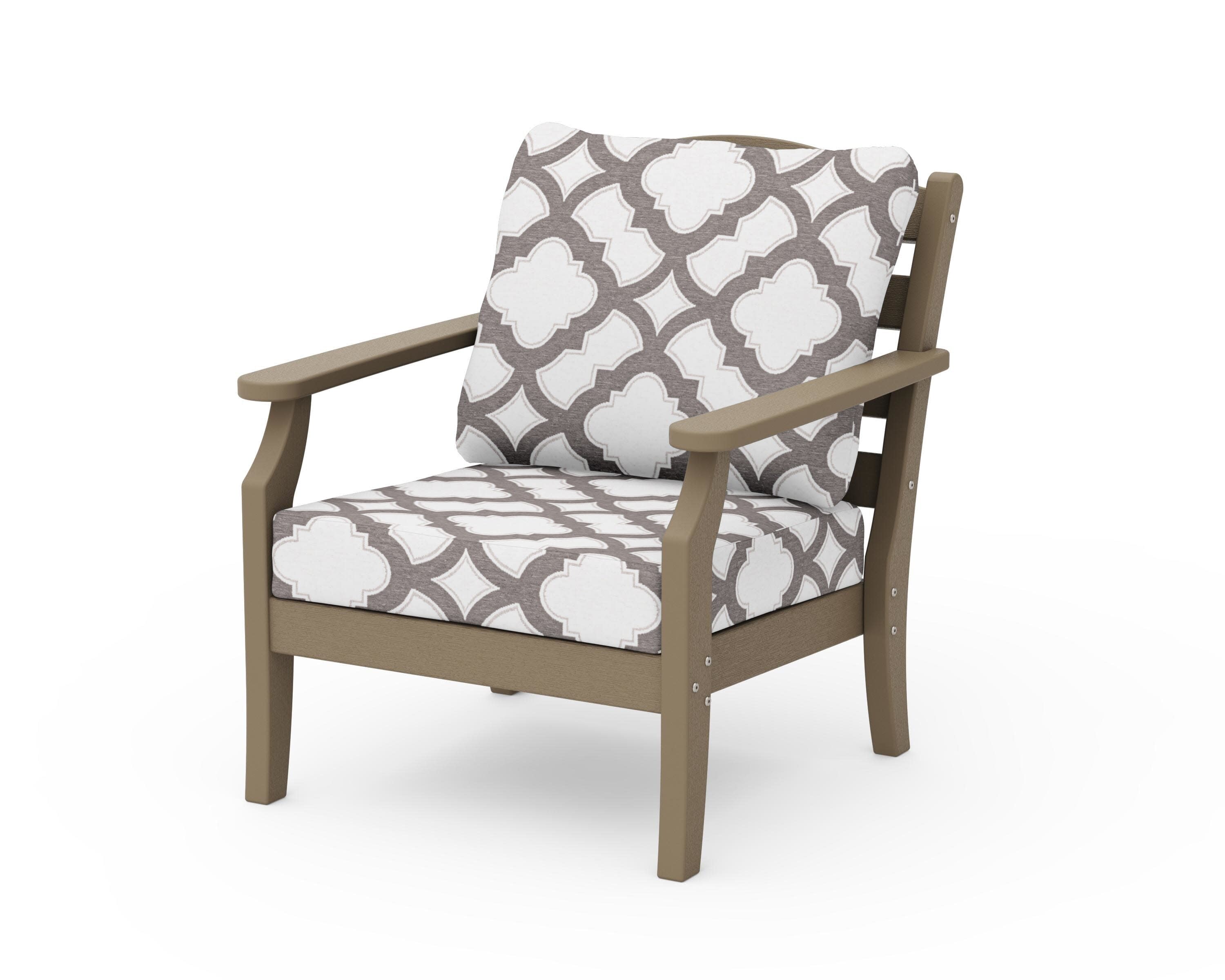 Savannah Deep Seating Chair in Vintage Sahara / Trellis Grey Mist