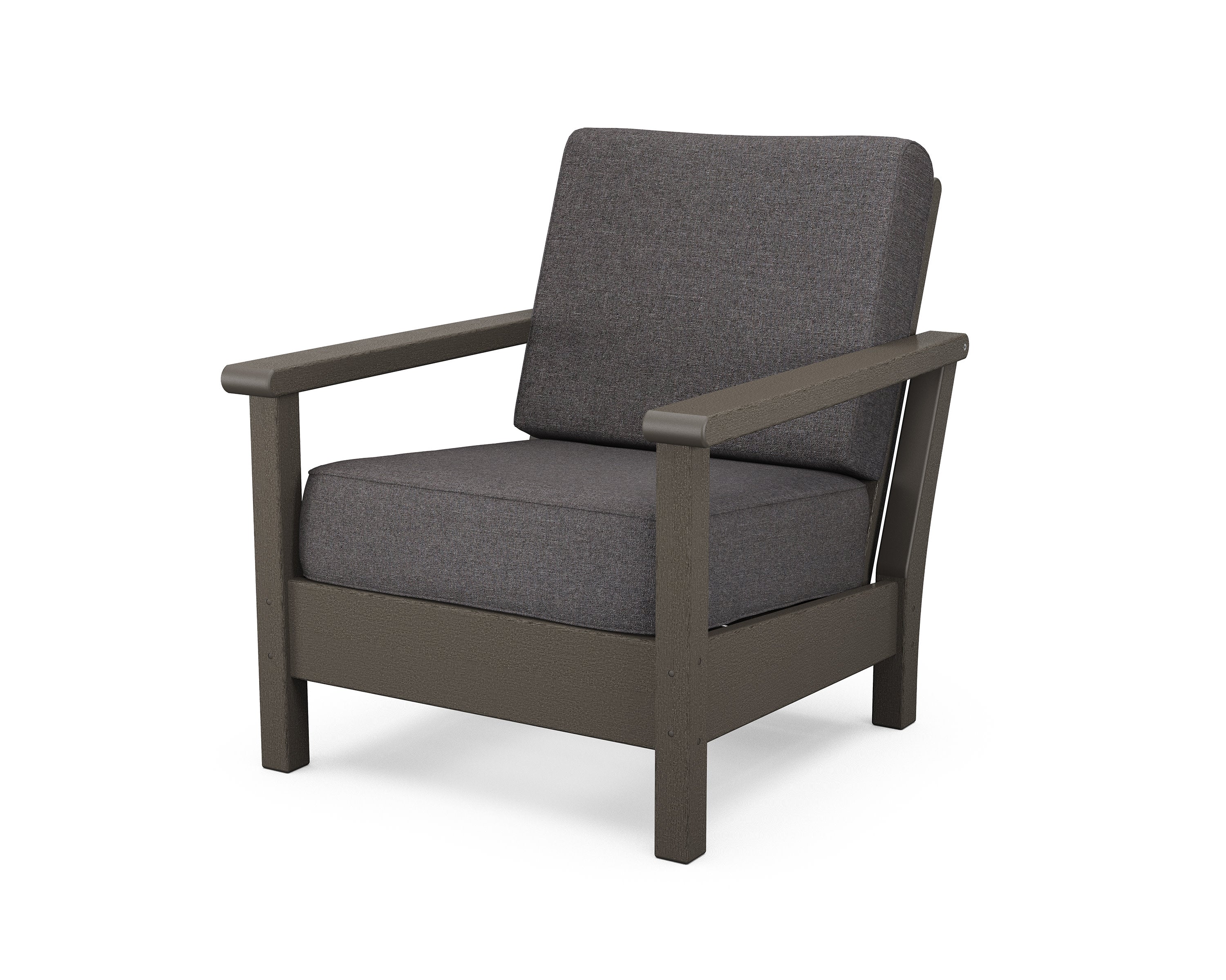 Harbour Deep Seating Chair in Vintage Coffee / Ash Charcoal