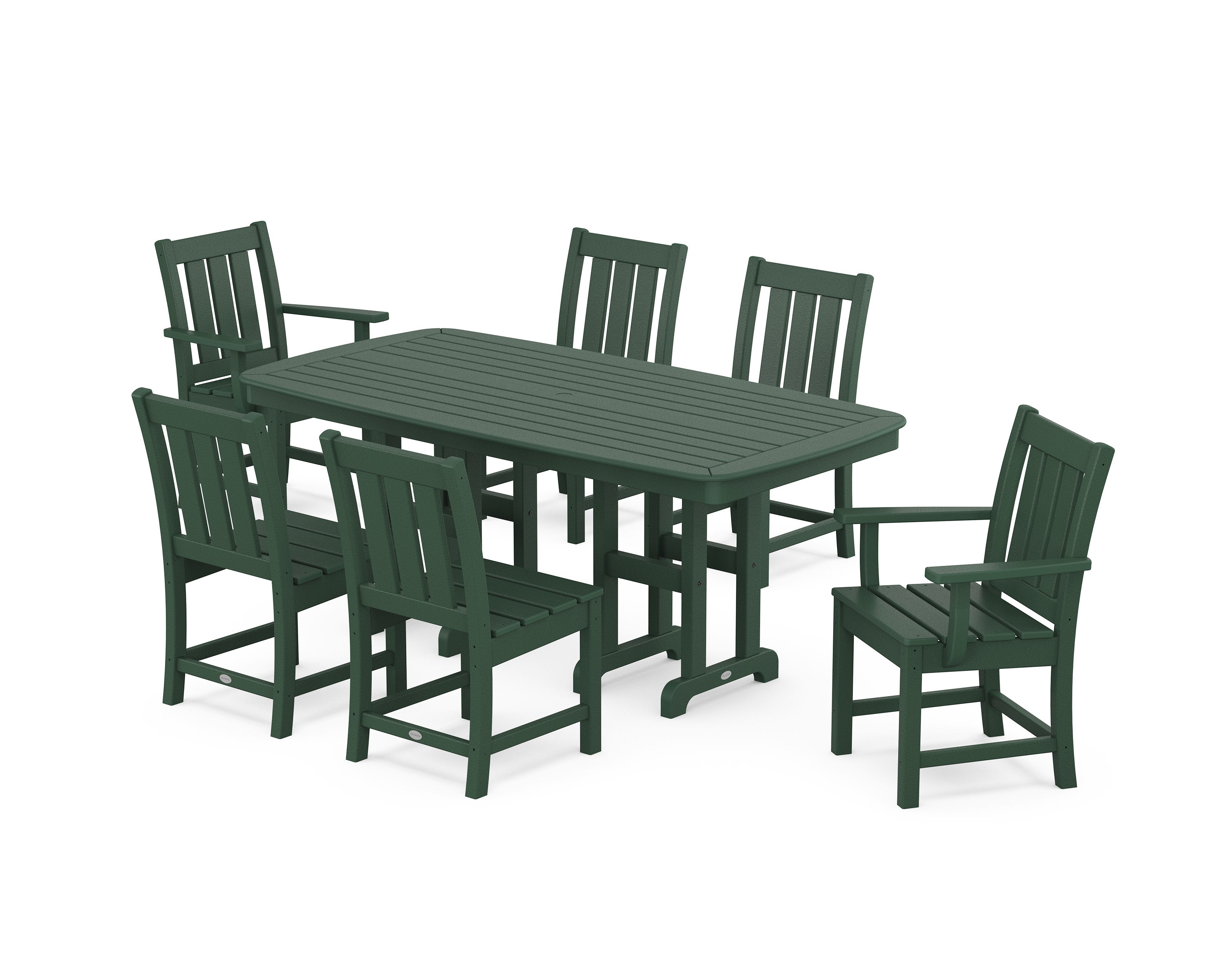 Oxford 7-Piece Dining Set in Green