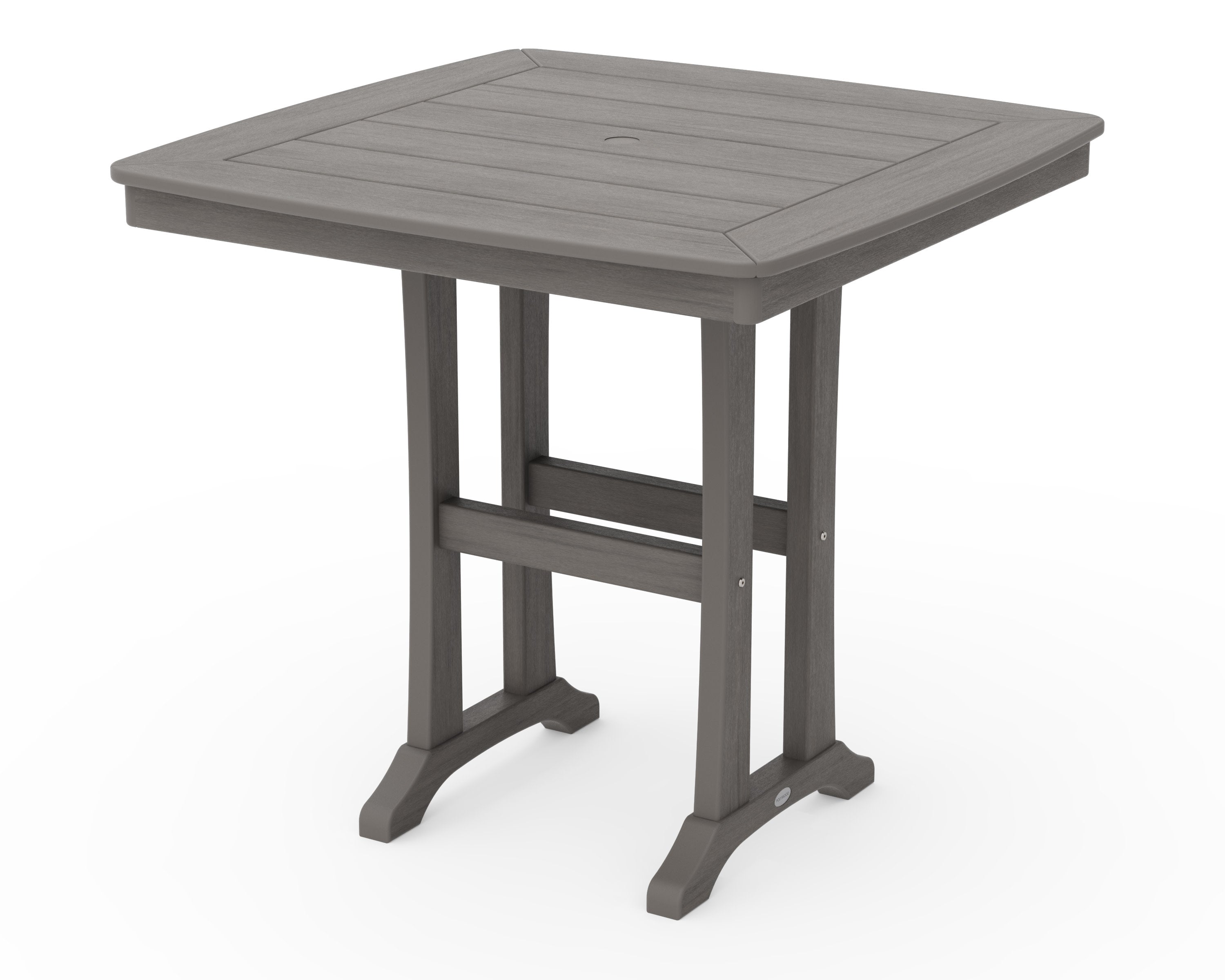 Nautical Trestle 37" Counter Table in Driftwood