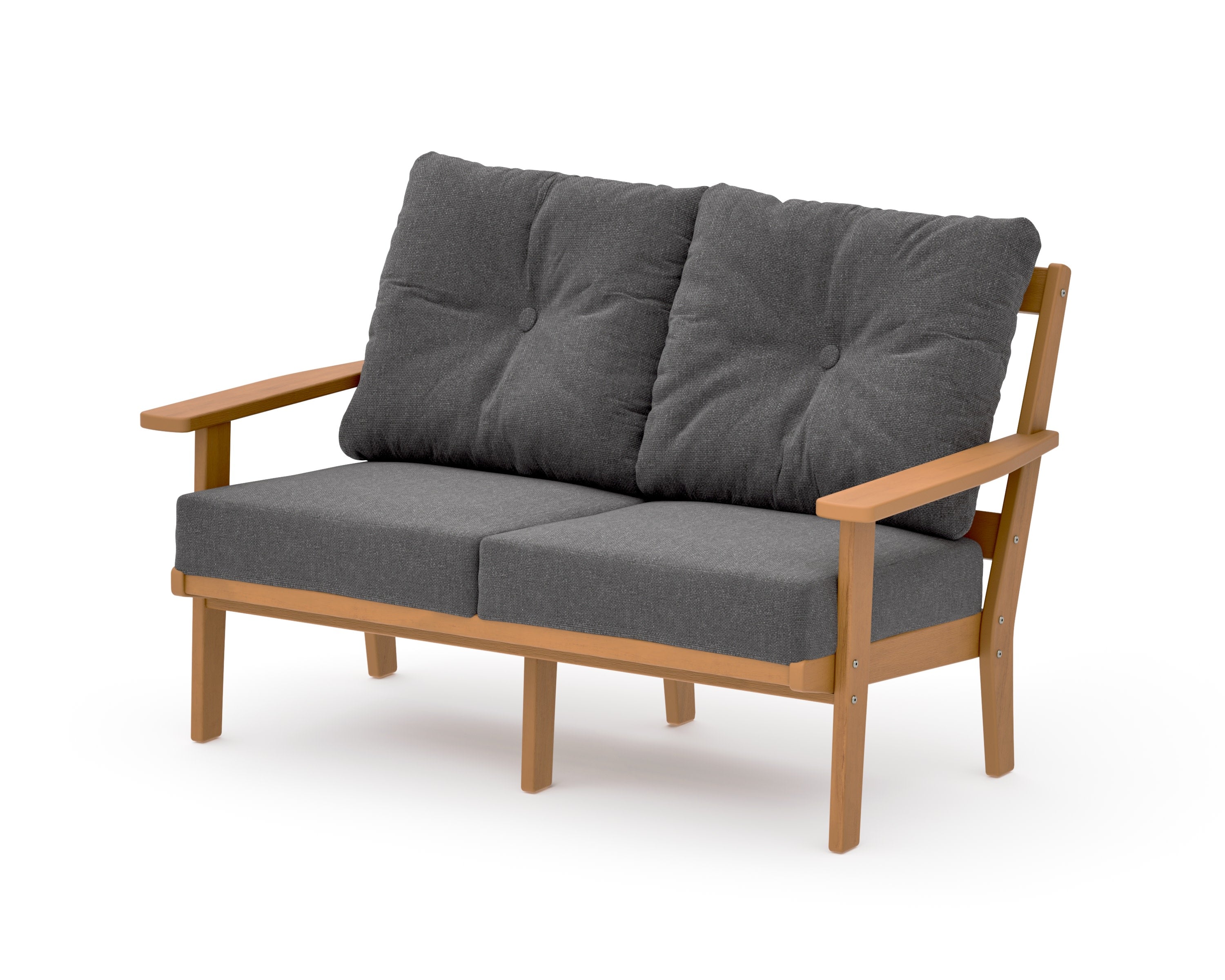 Oxford Deep SeatingLoveseat in Natural / Ash Charcoal