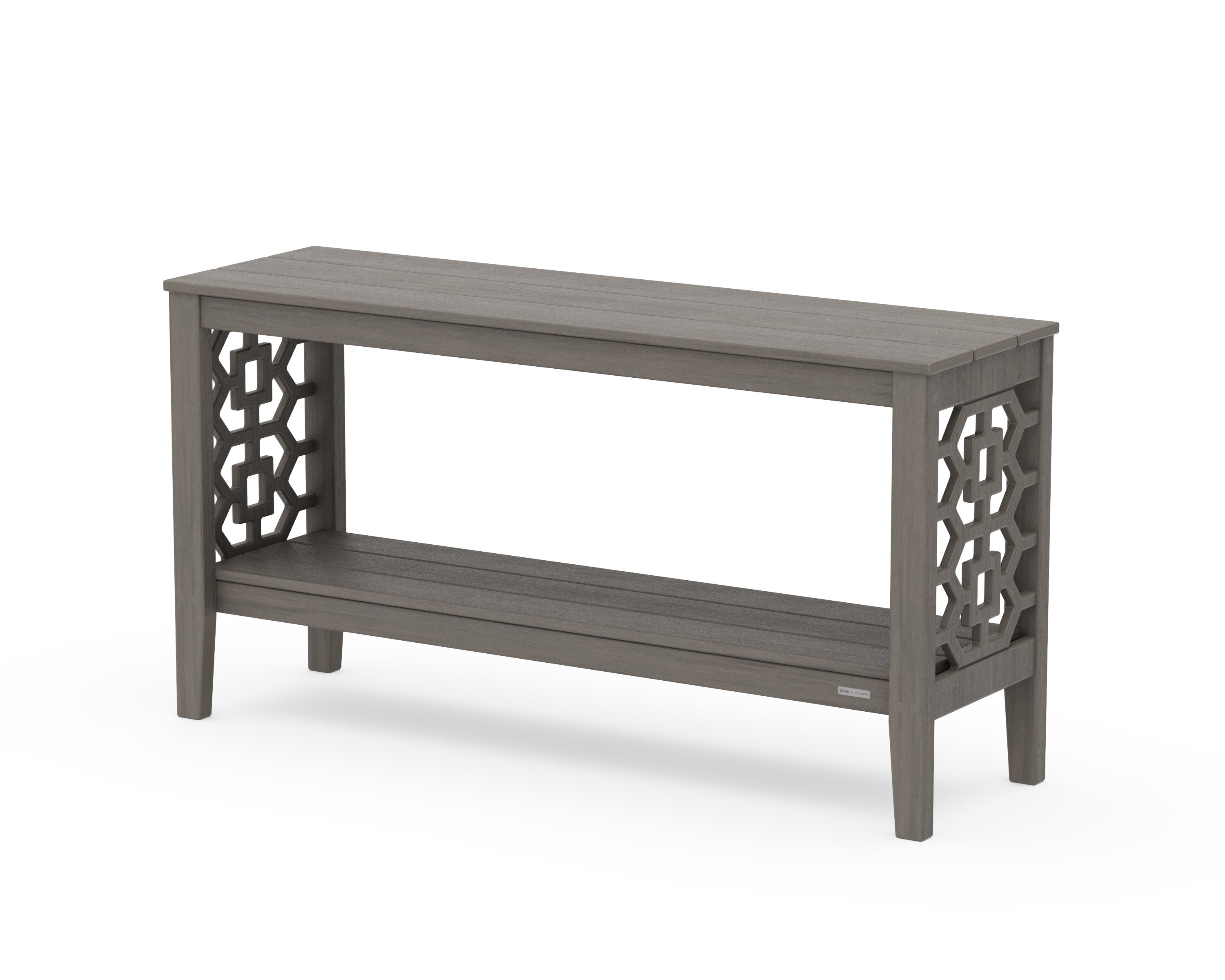 Chinoiserie 56 Console Table in Driftwood