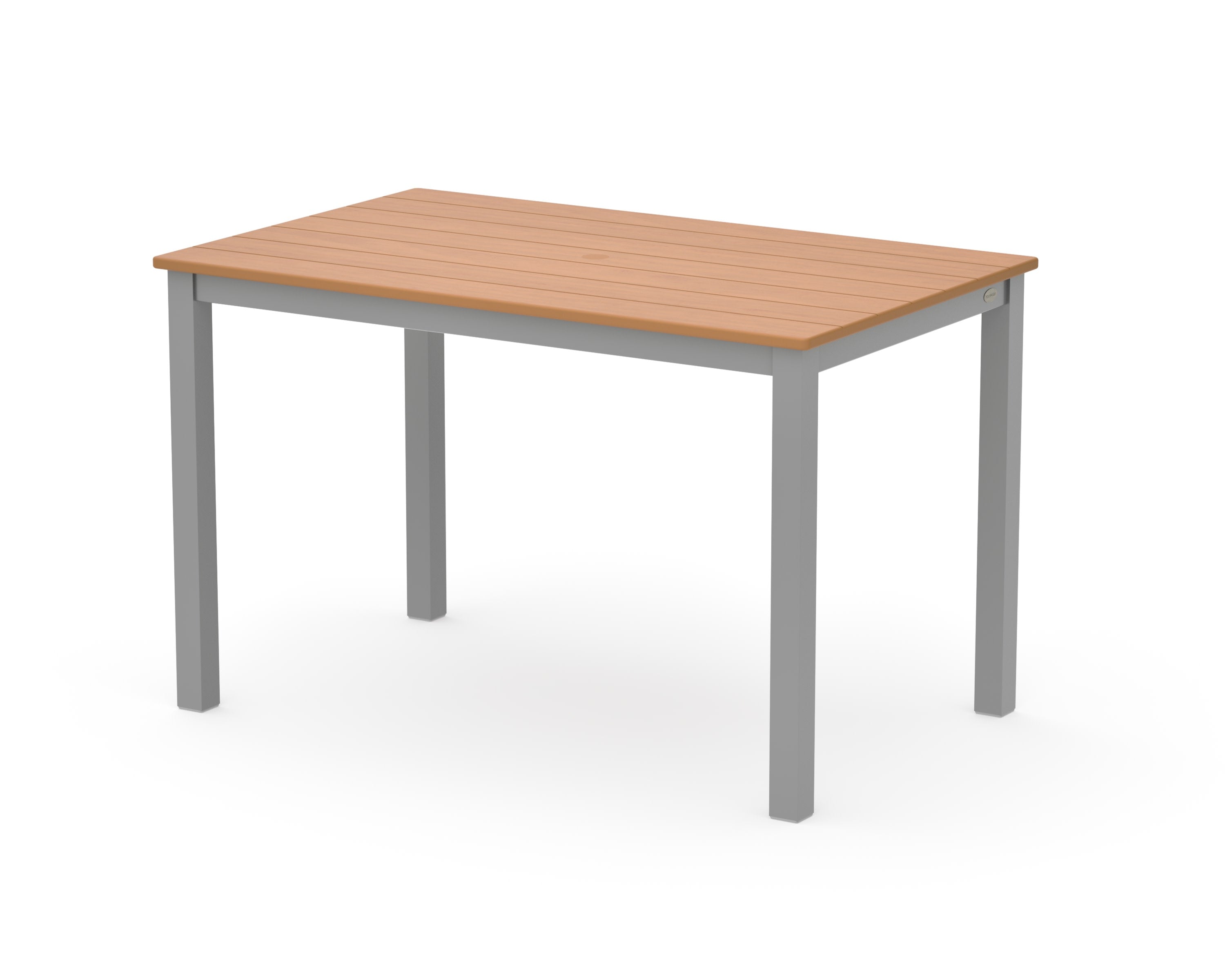 Main Street 30 x 48 Dining Table in Silver / Natural