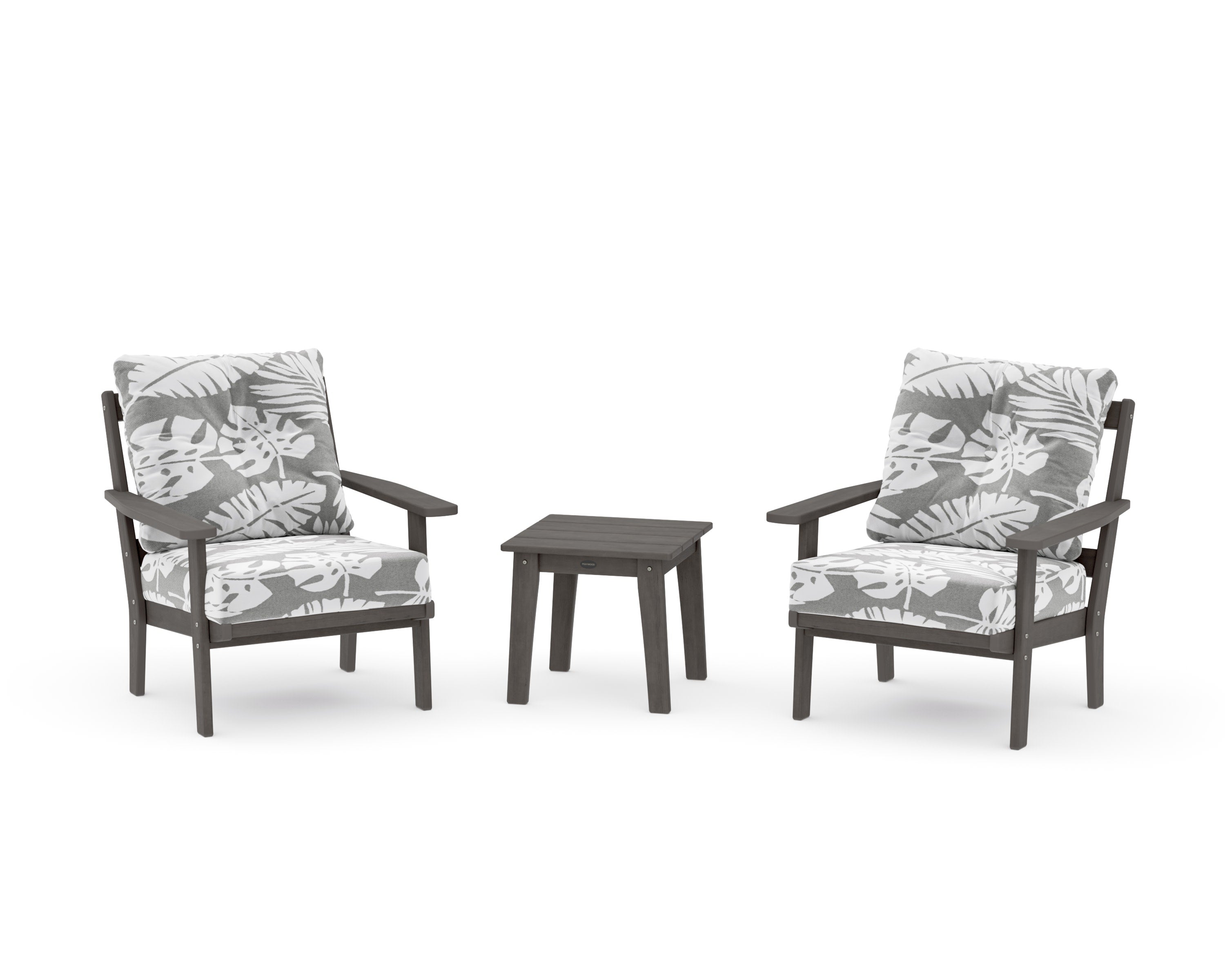 Oxford 3-Piece Deep Seating Set in Driftwood / Leaf Grey Mist