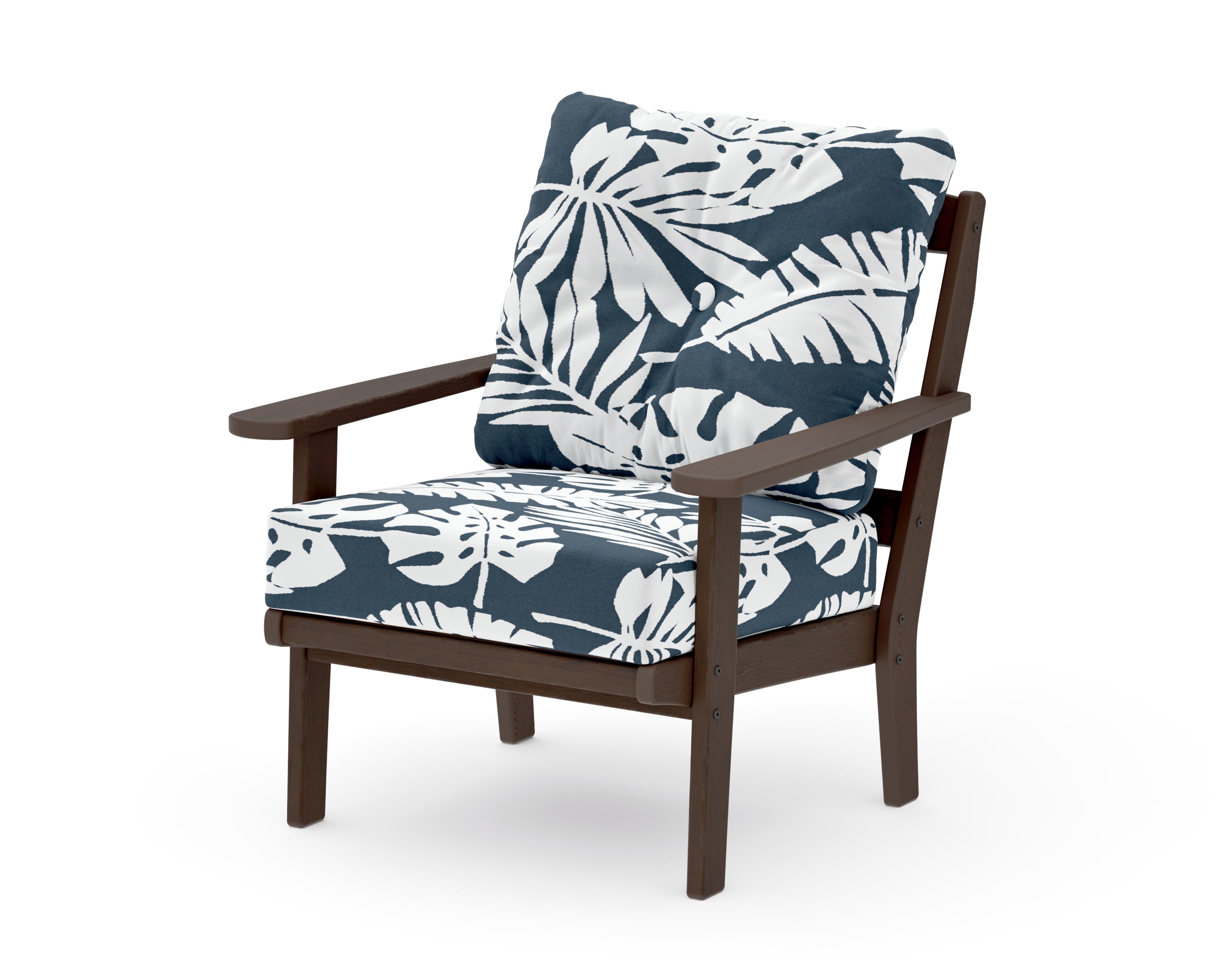 Mission Deep Seating Chair in Kona / Leaf Marine Indigo