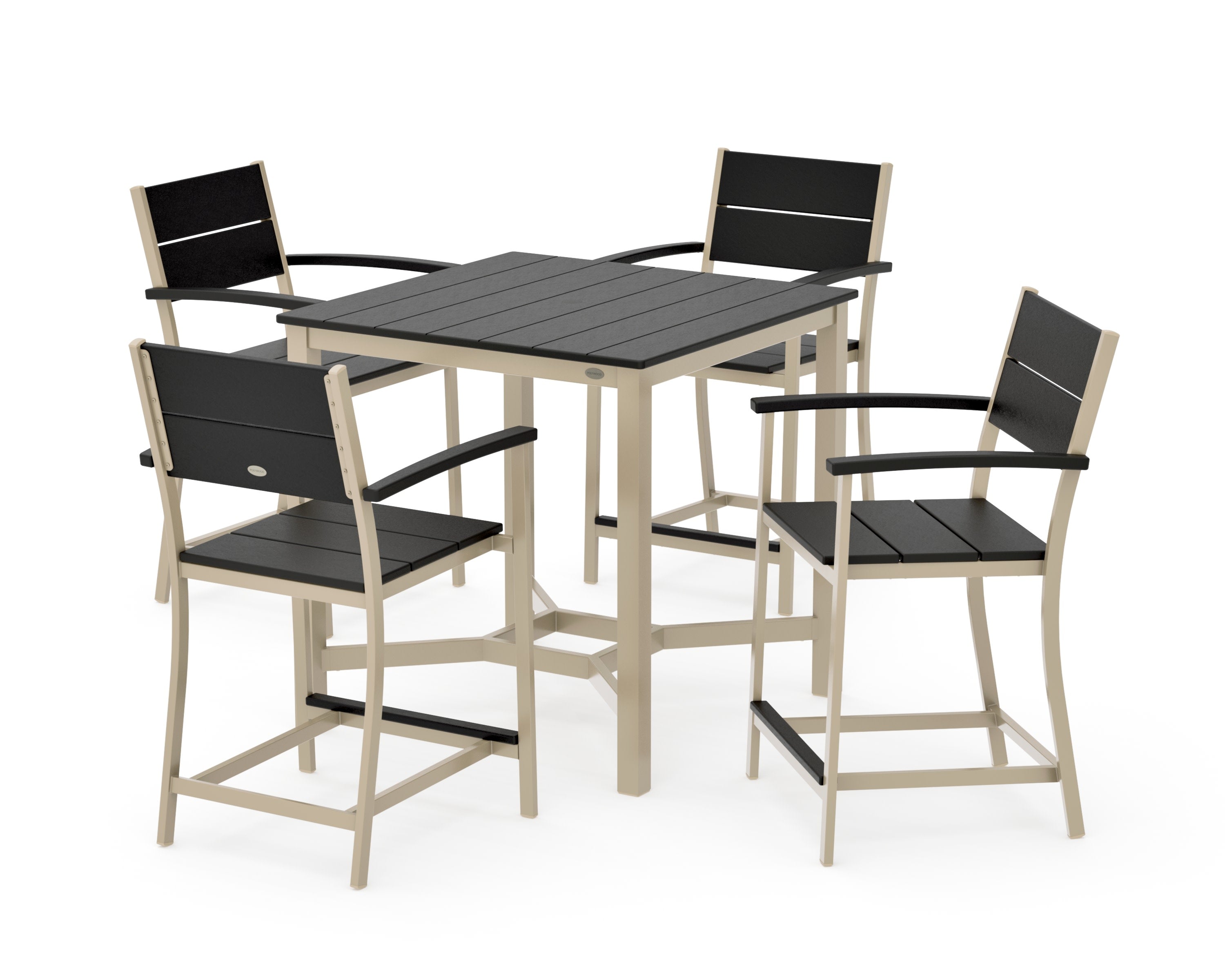 Main Street 5-Piece Counter Set in Sand / Black