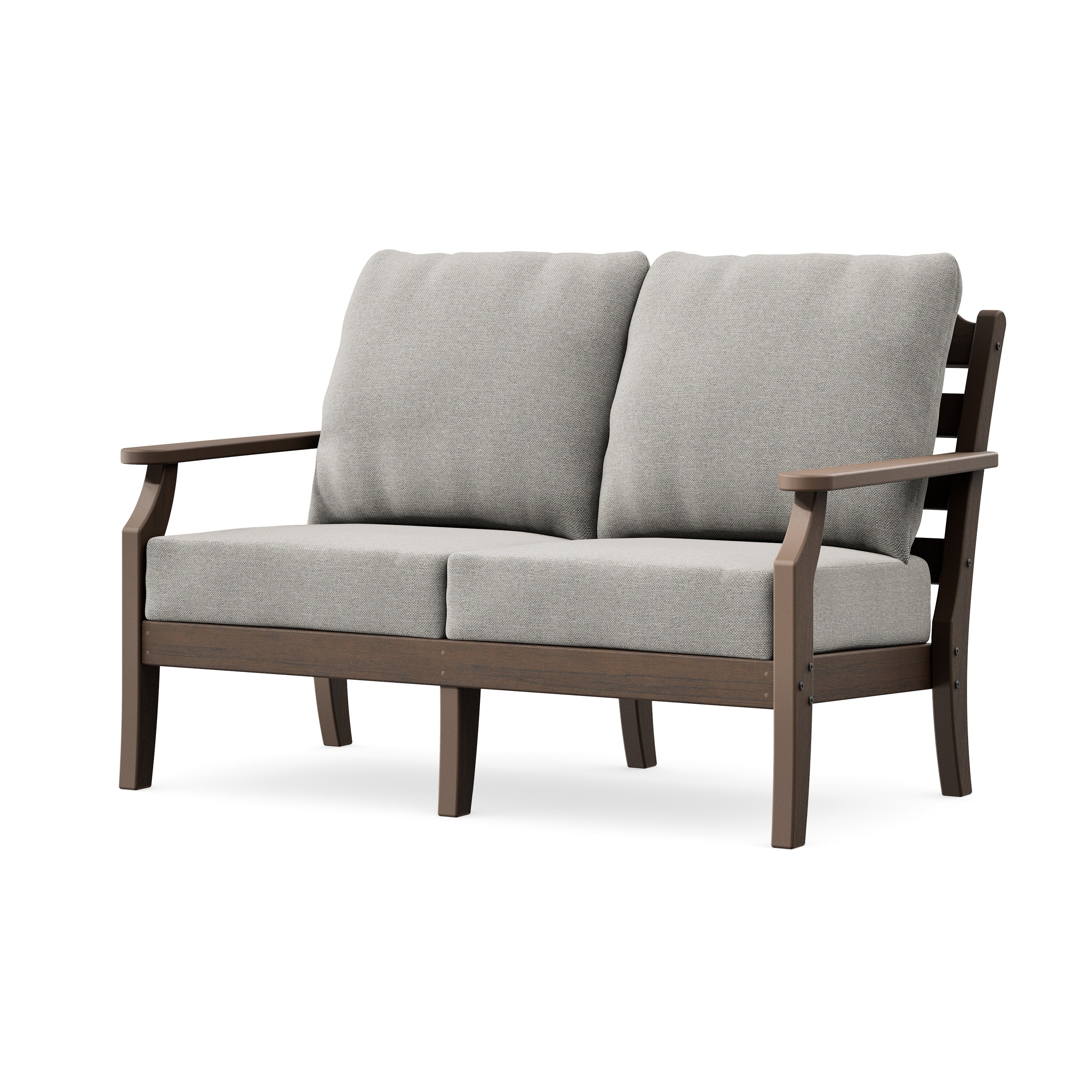 Savannah Deep Seating Loveseat in Kona / Weathered Tweed