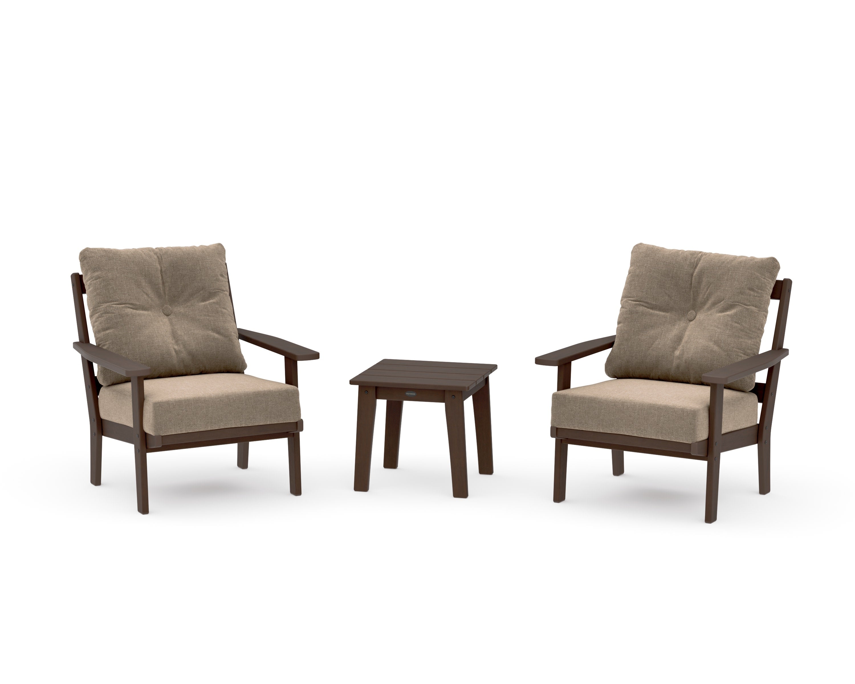 Oxford 3-Piece Deep Seating Set in Kona / Spiced Burlap
